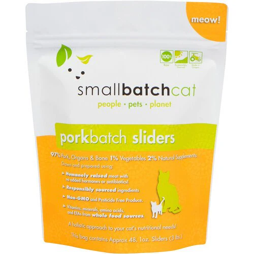Small Batch Cat Frozen Pork Sliders 3lbs - Image 1
