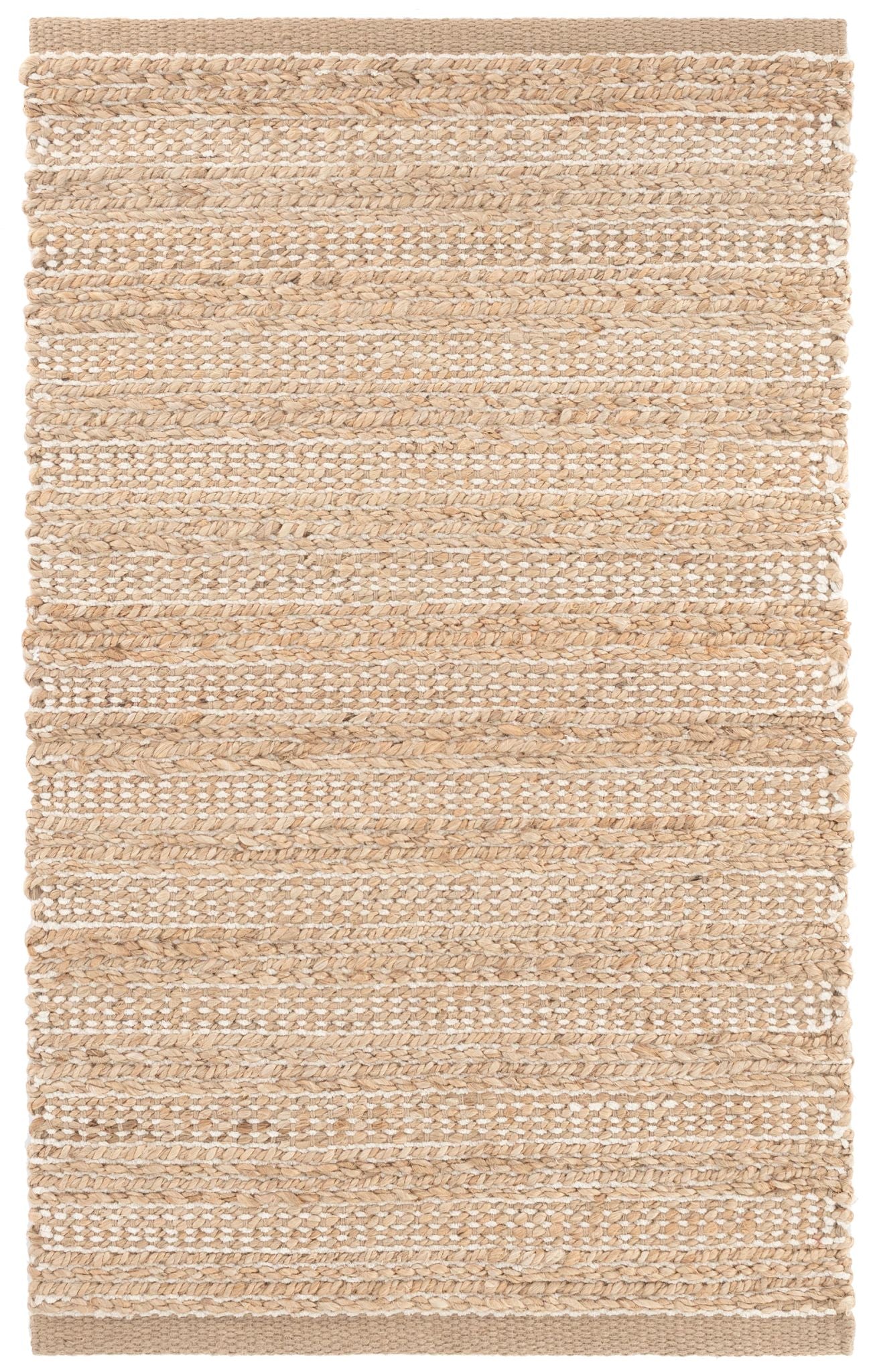 Simba Ivory Handwoven Jute Rug - Image 1