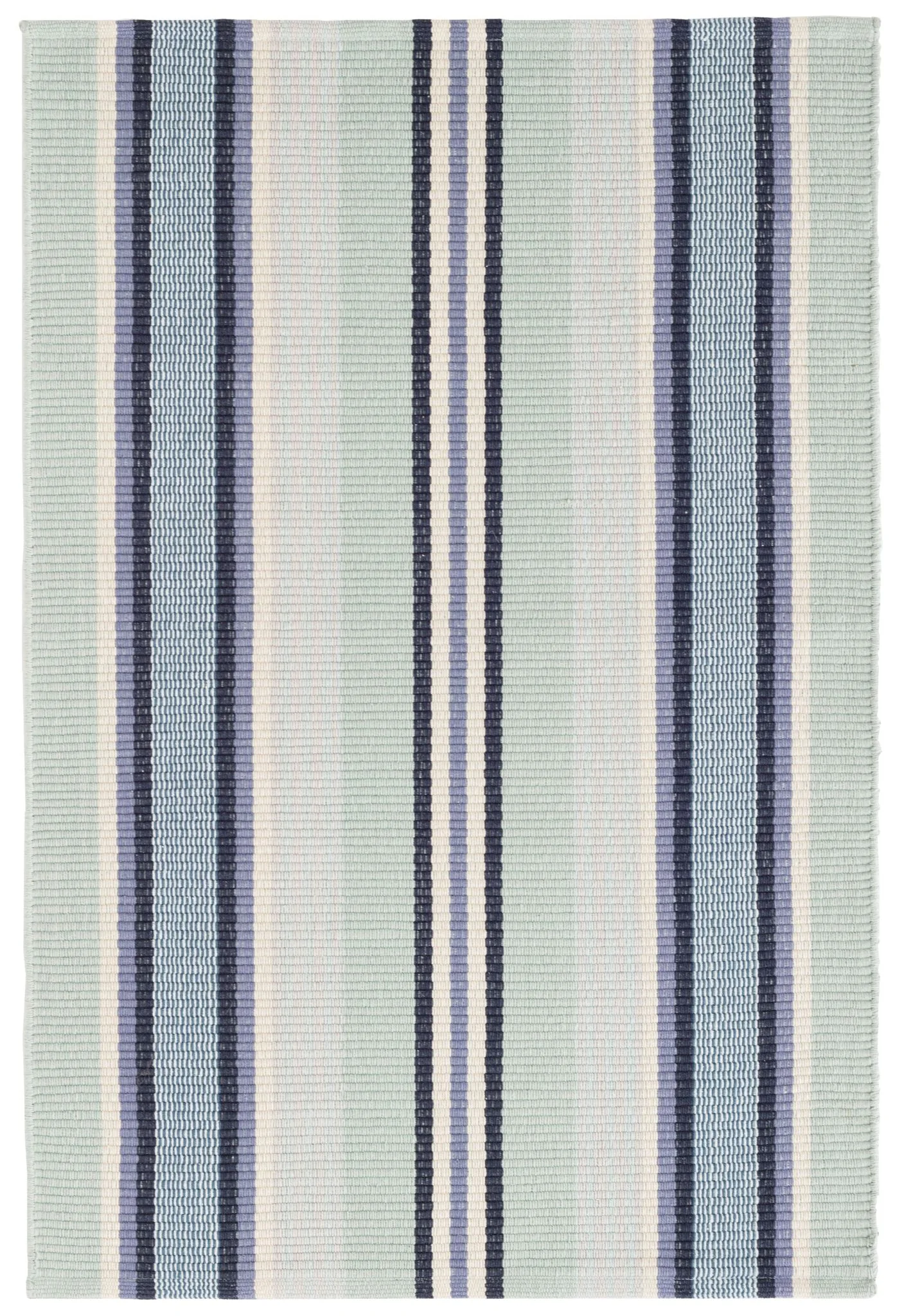 Barbados Stripe Handwoven Cotton Rug - Image 1