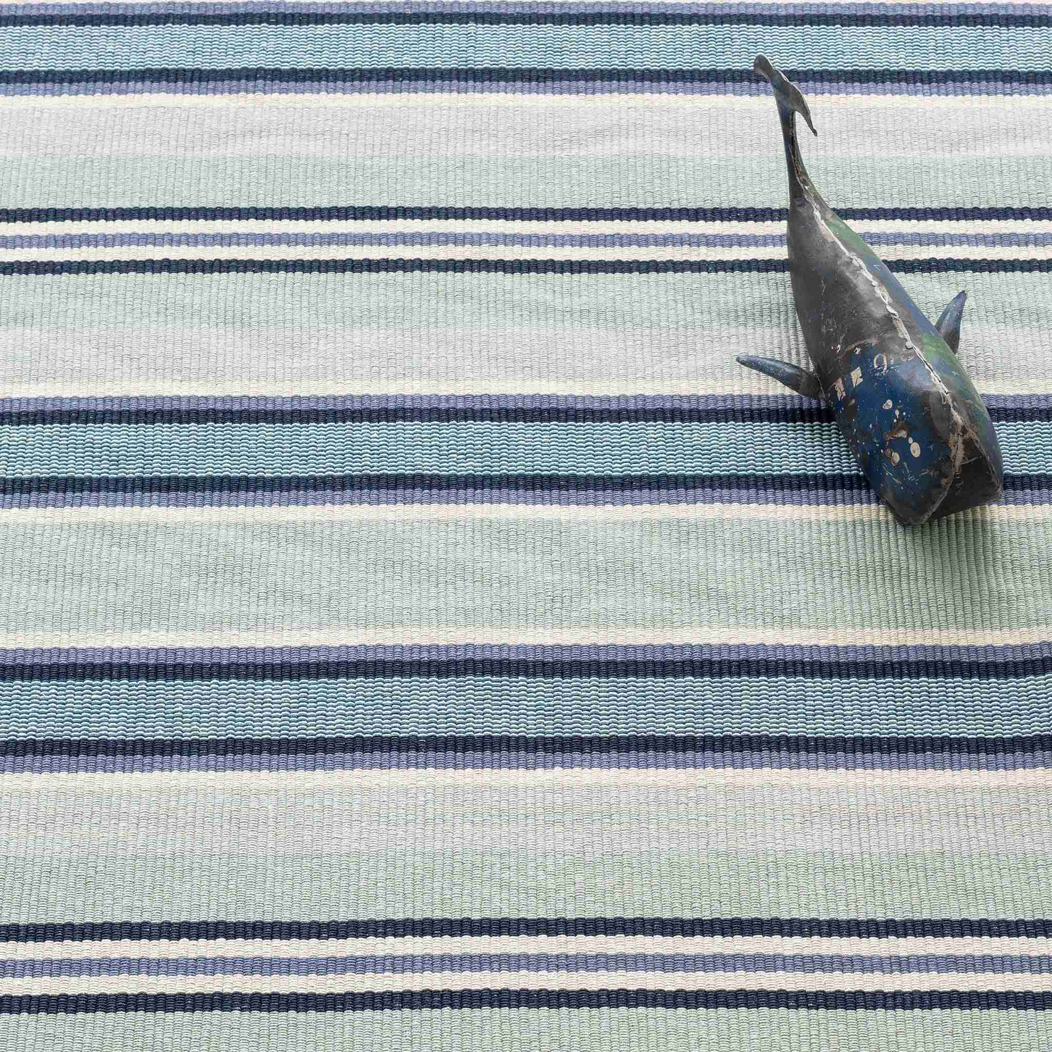 Barbados Stripe Handwoven Cotton Rug - Image 2