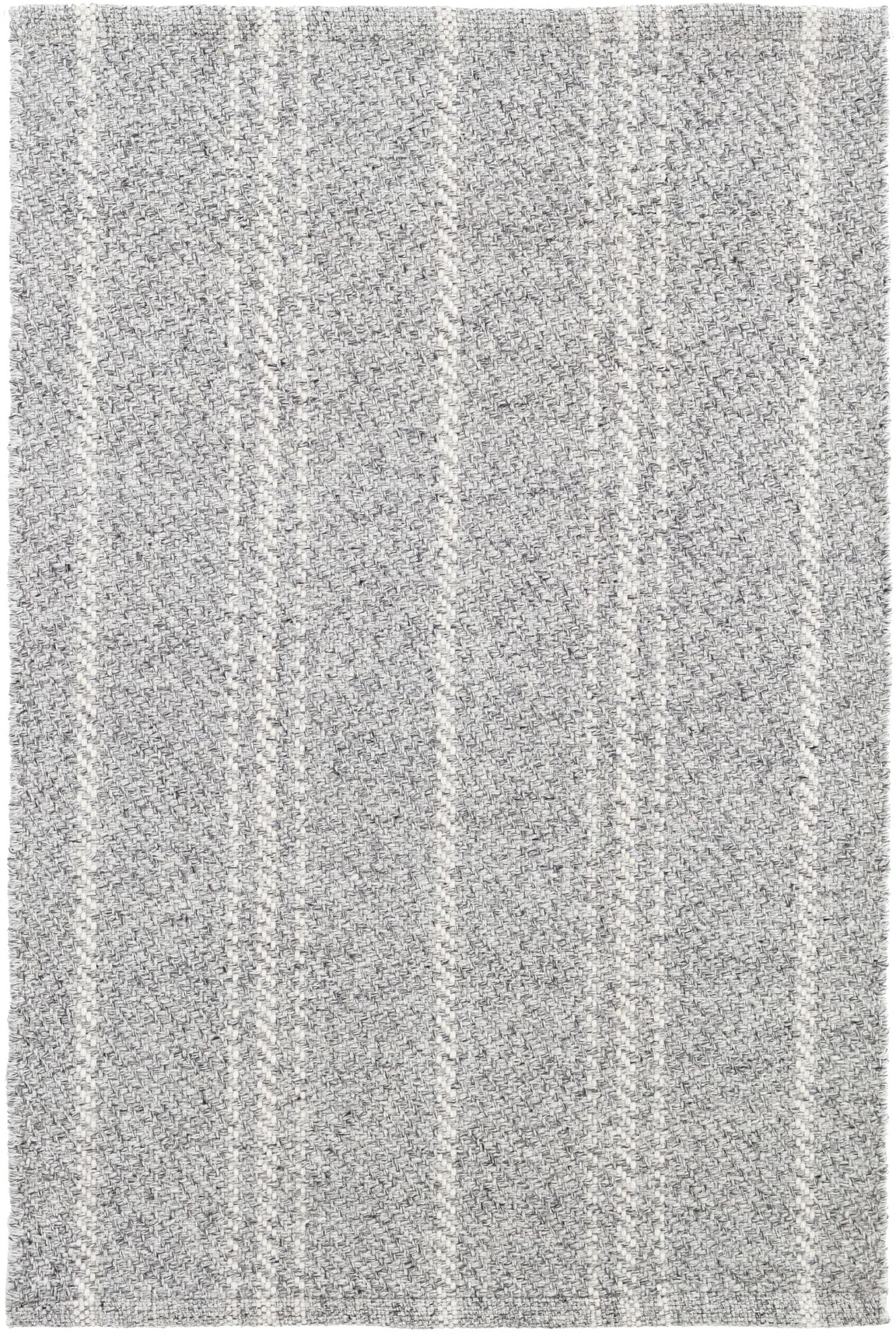 Melange Stripe Grey/Ivory Handwoven Indoor/Outdoor Rug - Image 1