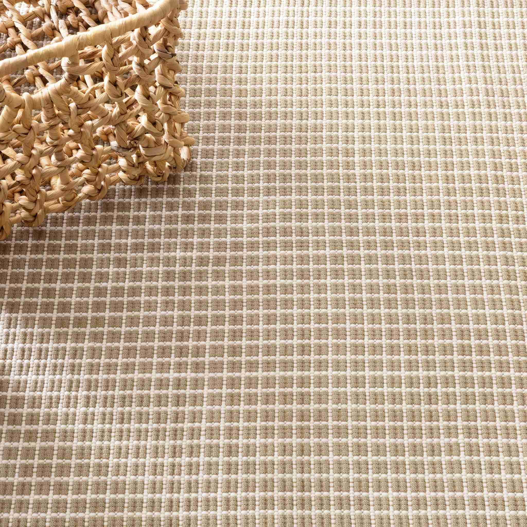 Gridiron Wheat Handwoven Indoor/Outdoor Rug - Image 2