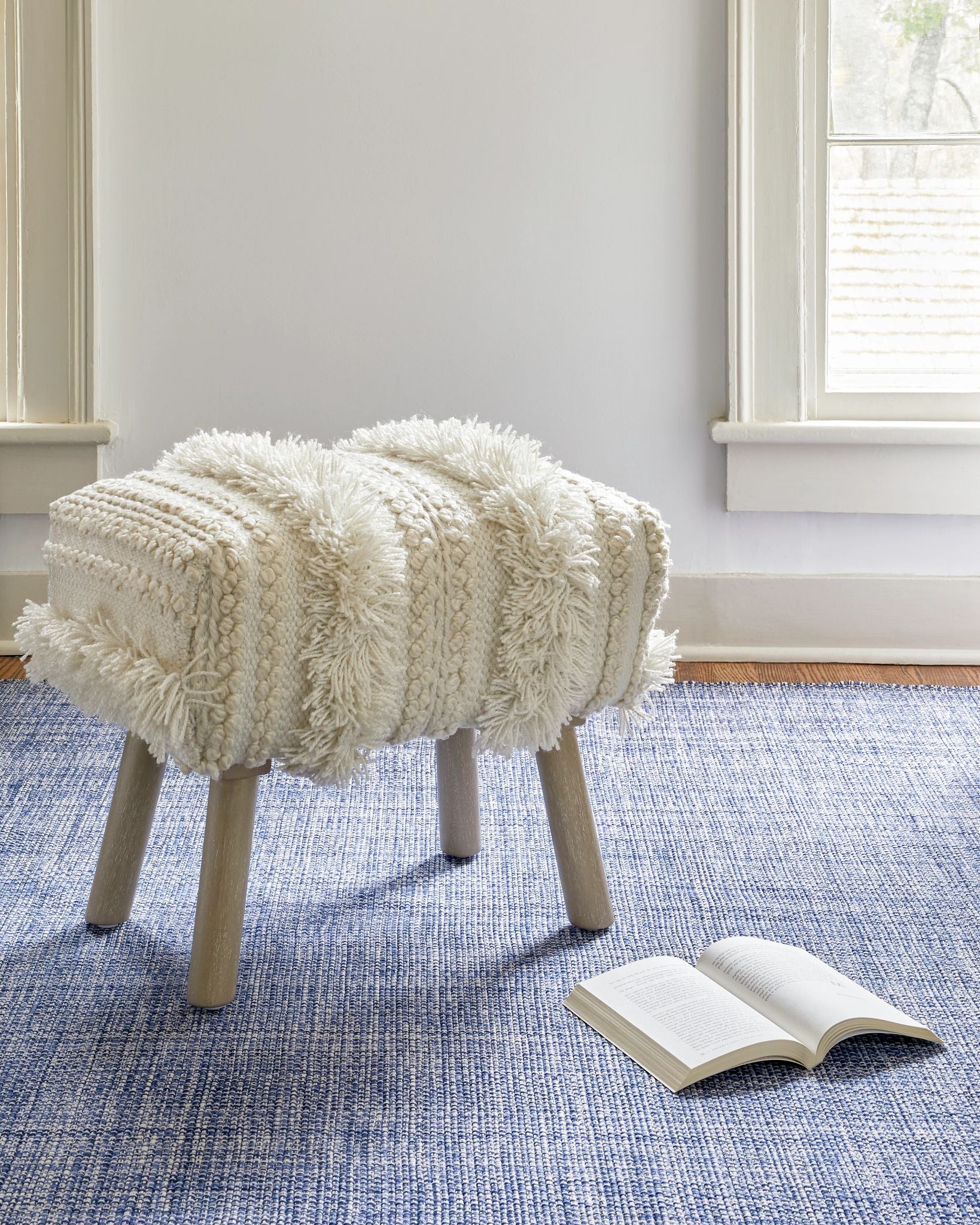 Fusion Blue Handwoven Indoor/Outdoor Rug - Image 3
