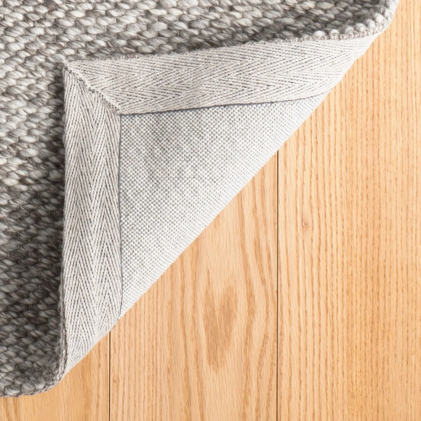Loggia Grey Handwoven Wool Rug - Image 3