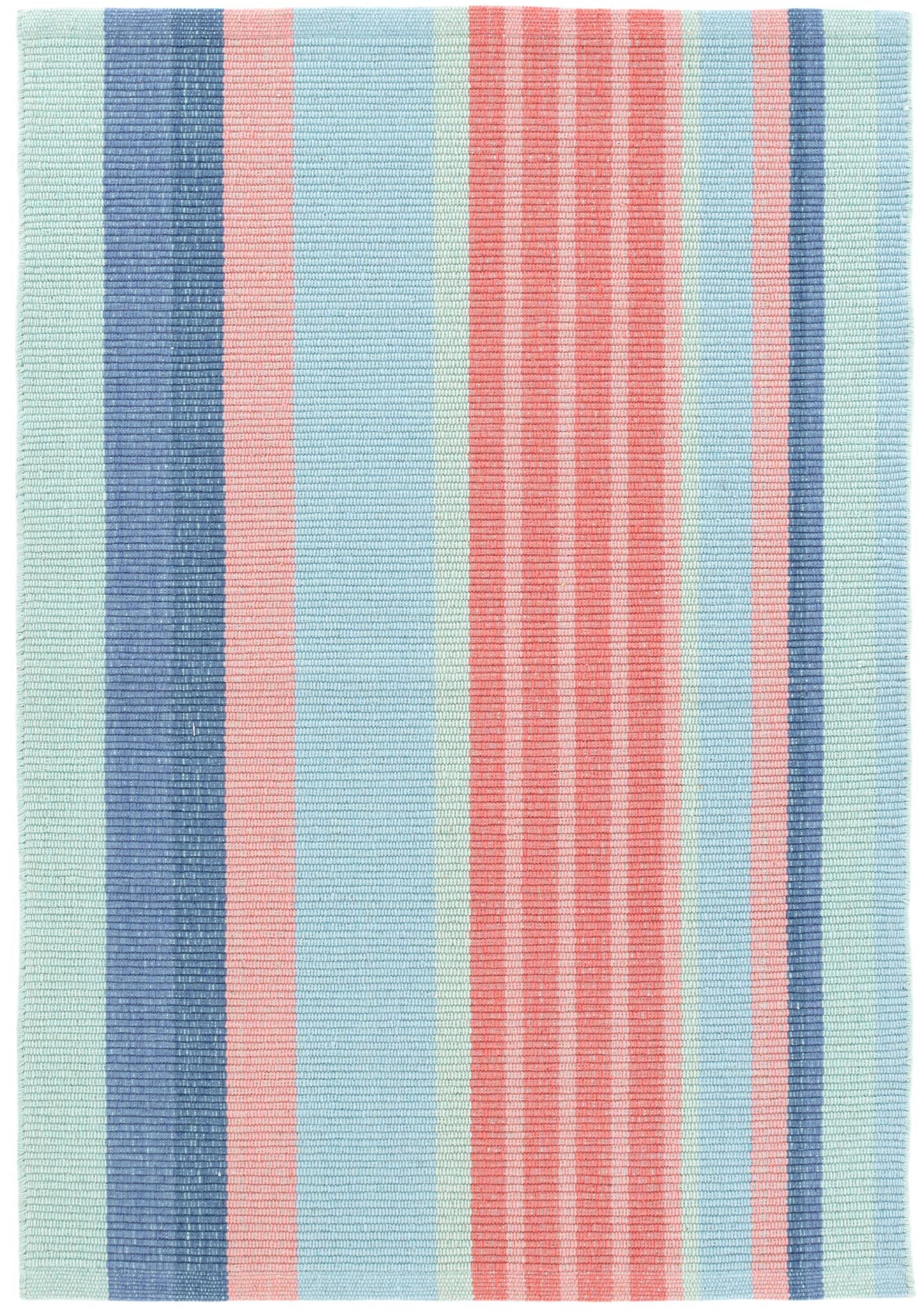 Aruba Stripe Handwoven Cotton Rug - Image 1