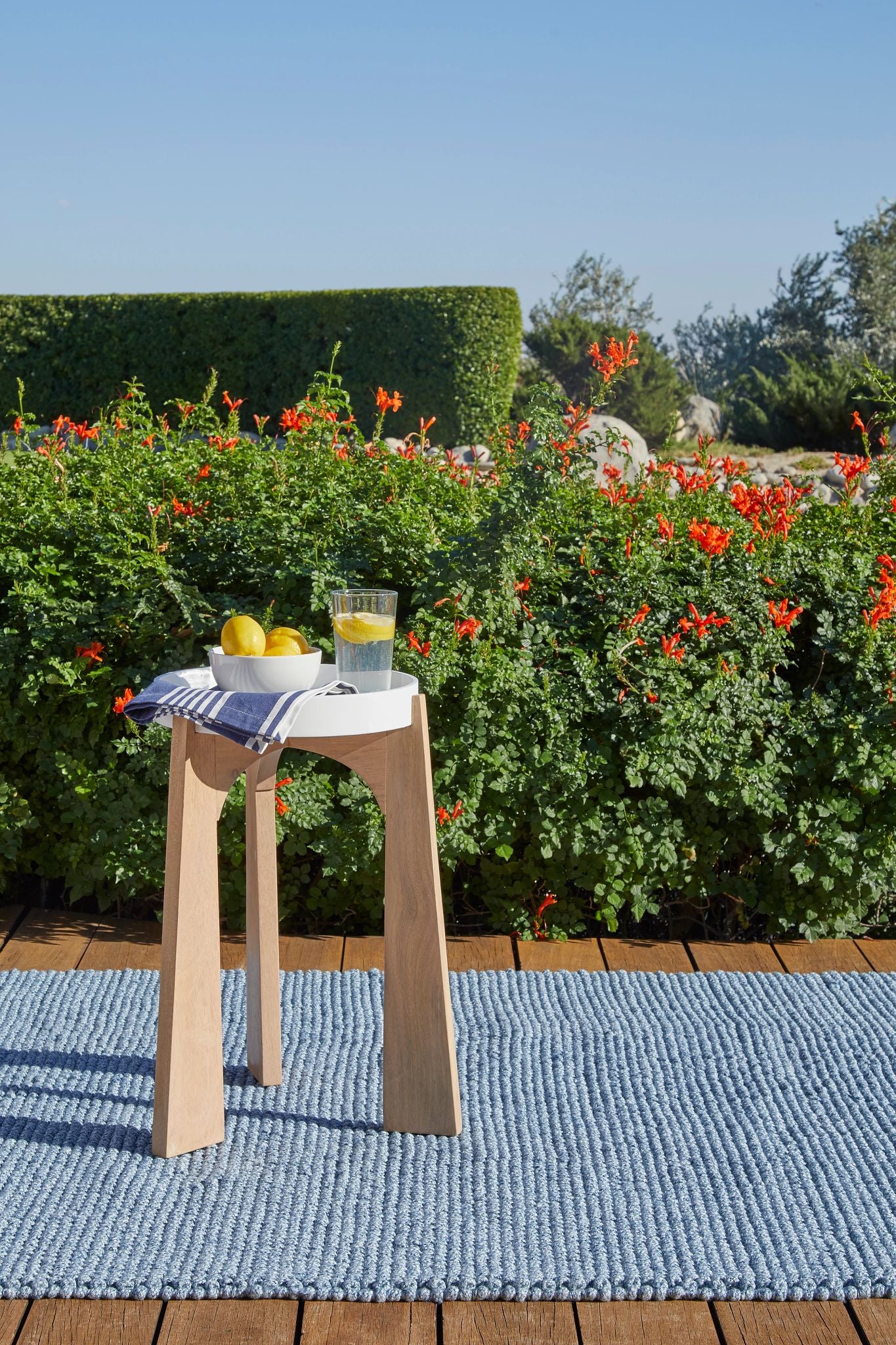Veranda Denim Handwoven Performance Rug - Image 3