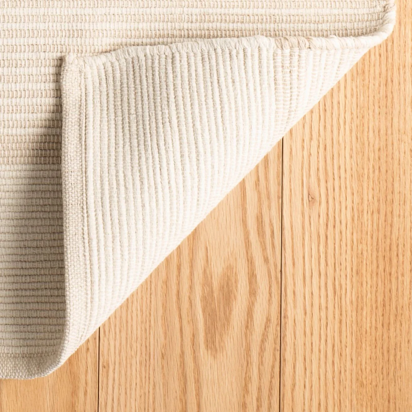 La Mirada Wheat Handwoven Cotton Rug - Image 3