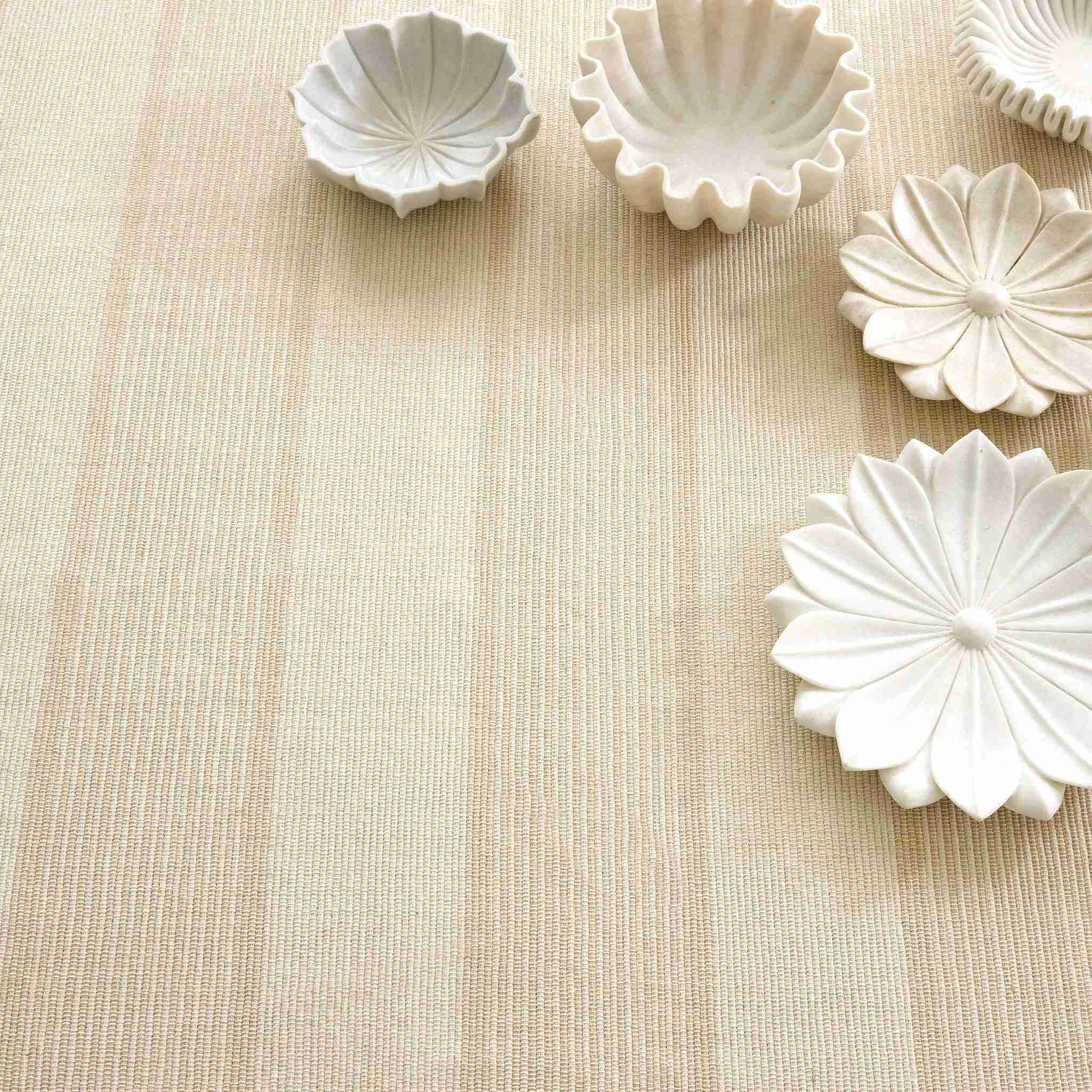 La Mirada Wheat Handwoven Cotton Rug - Image 2