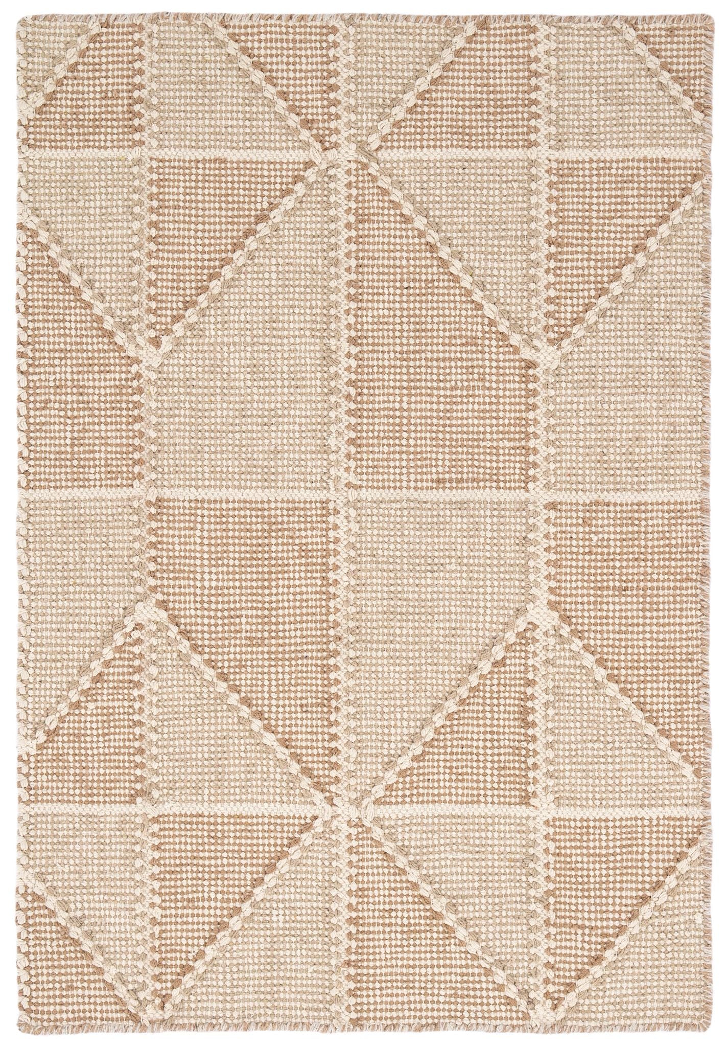 Ojai Wheat Hand Loom Knotted Cotton Rug - Image 1