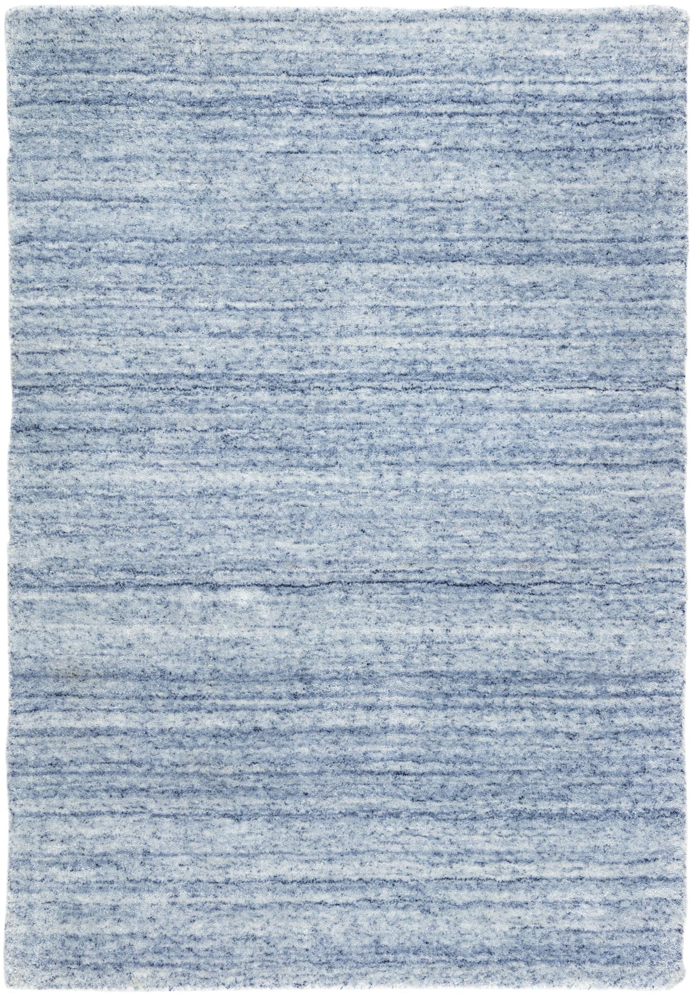 Nordic Blue Hand Loom Knotted Performance Rug - Image 1