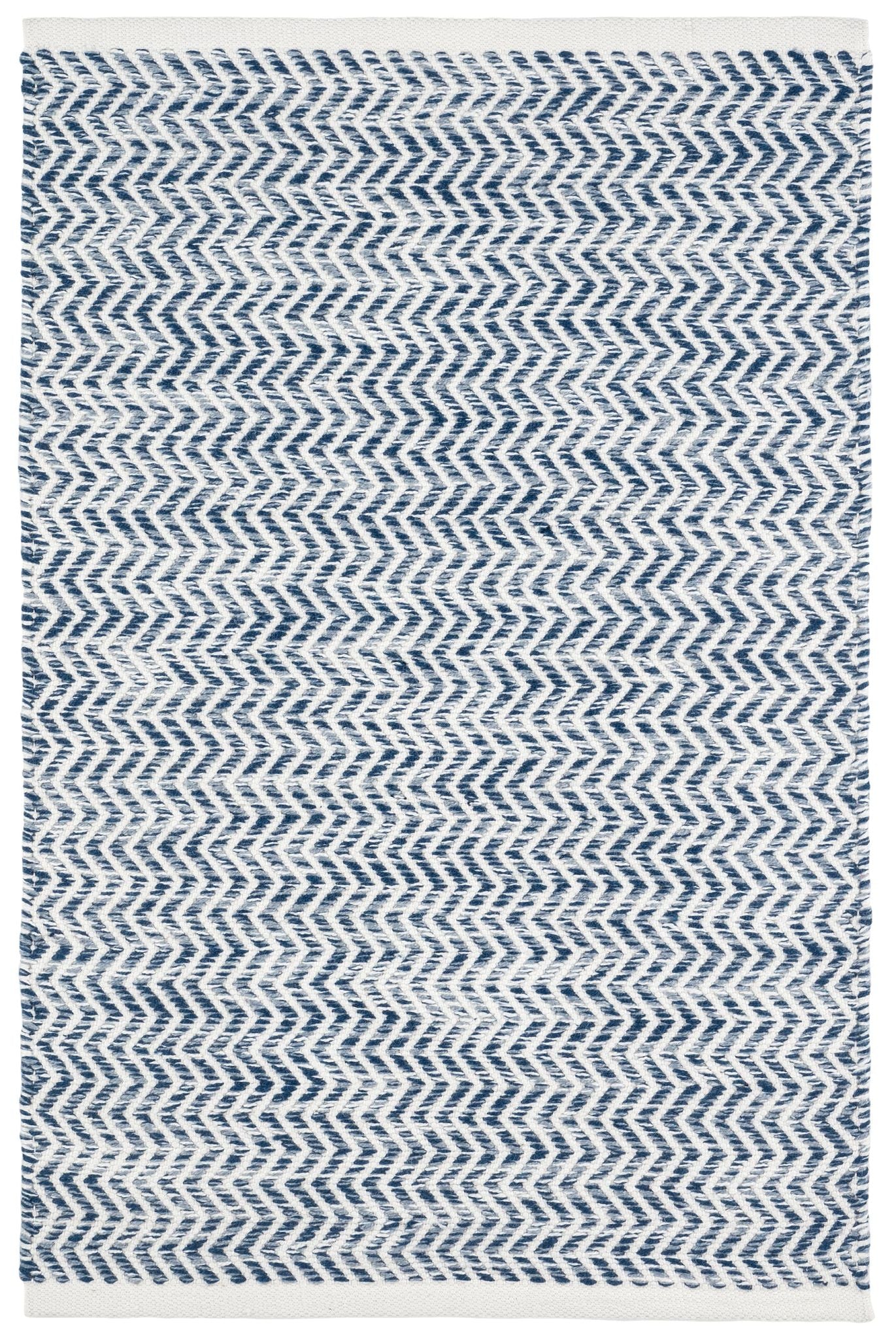 Coastal Blue Handwoven Indoor/Outdoor Rug - Image 1