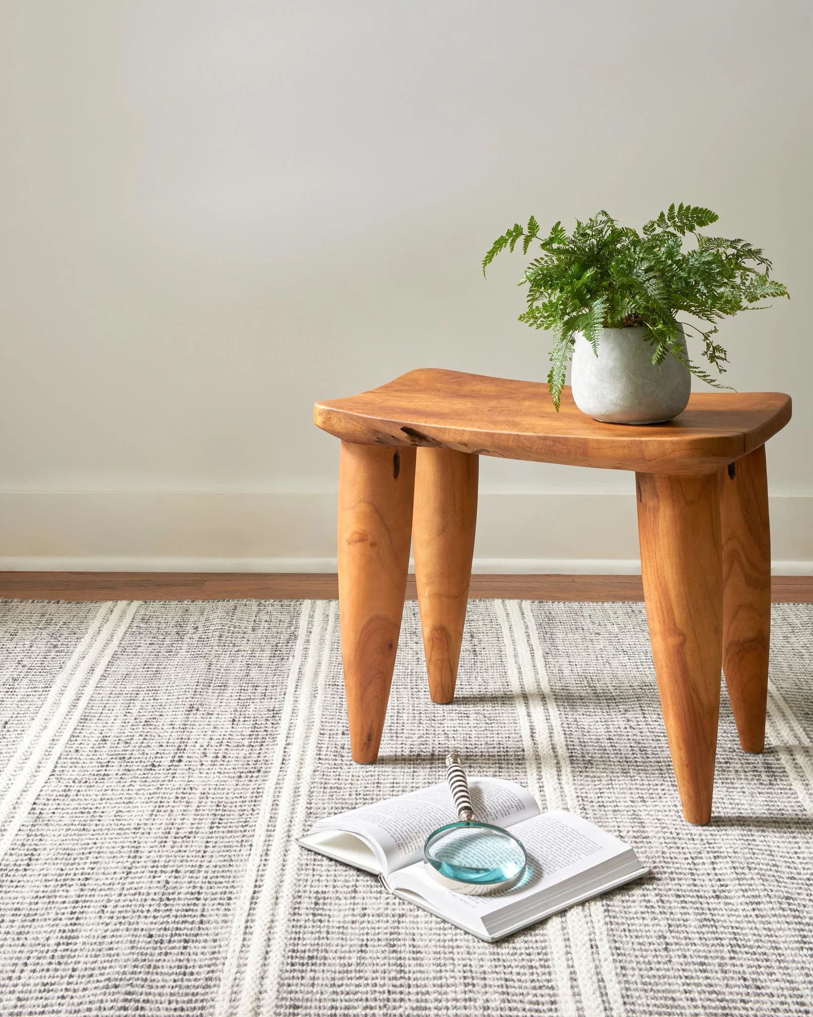 Malta Grey Handwoven Wool Rug - Image 2