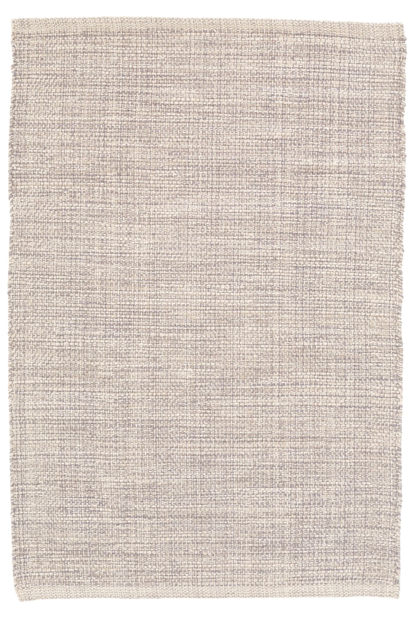 Marled Grey Handwoven Cotton Rug - Image 1