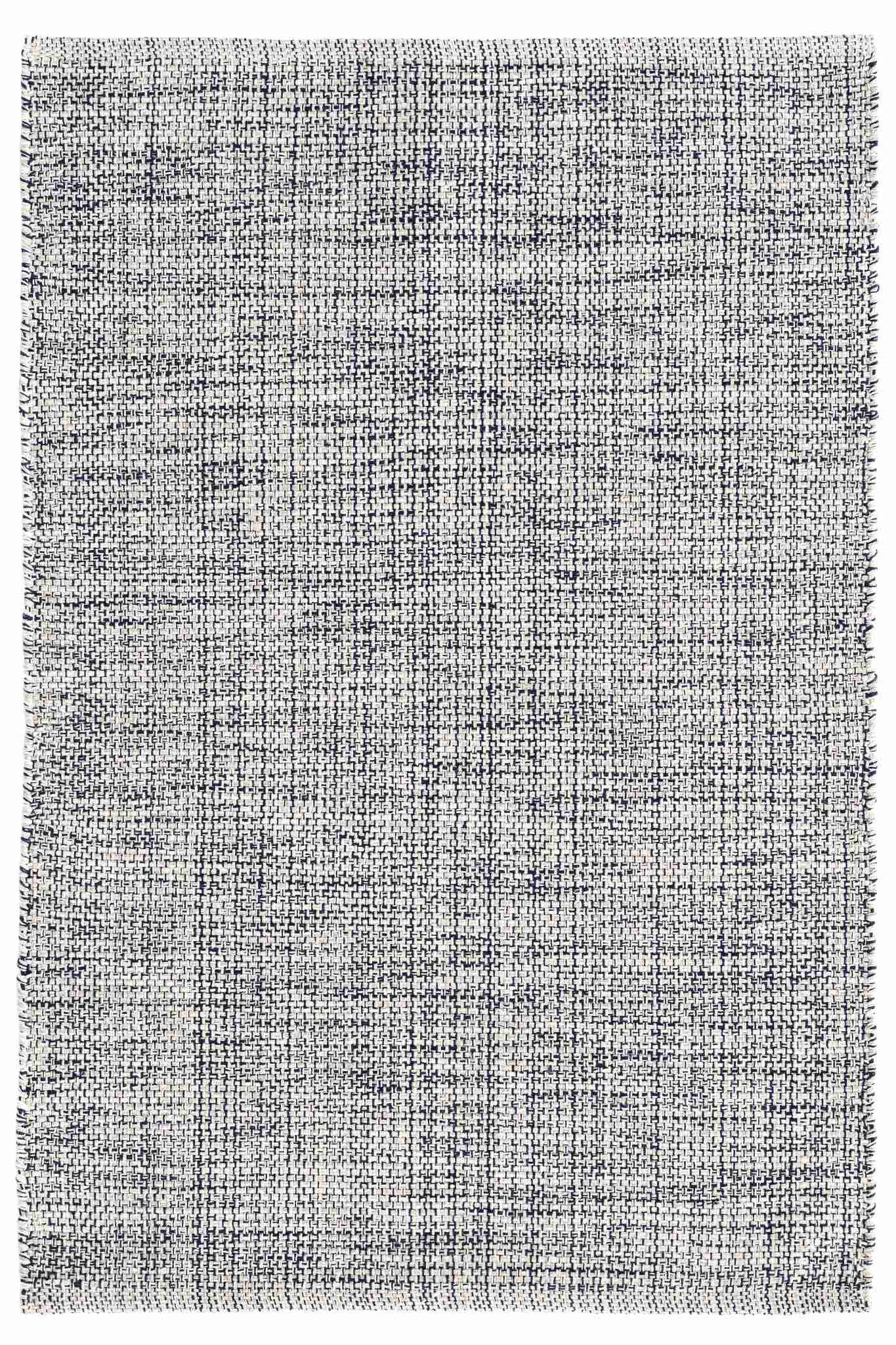 Marled Indigo Handwoven Cotton Rug - Image 1