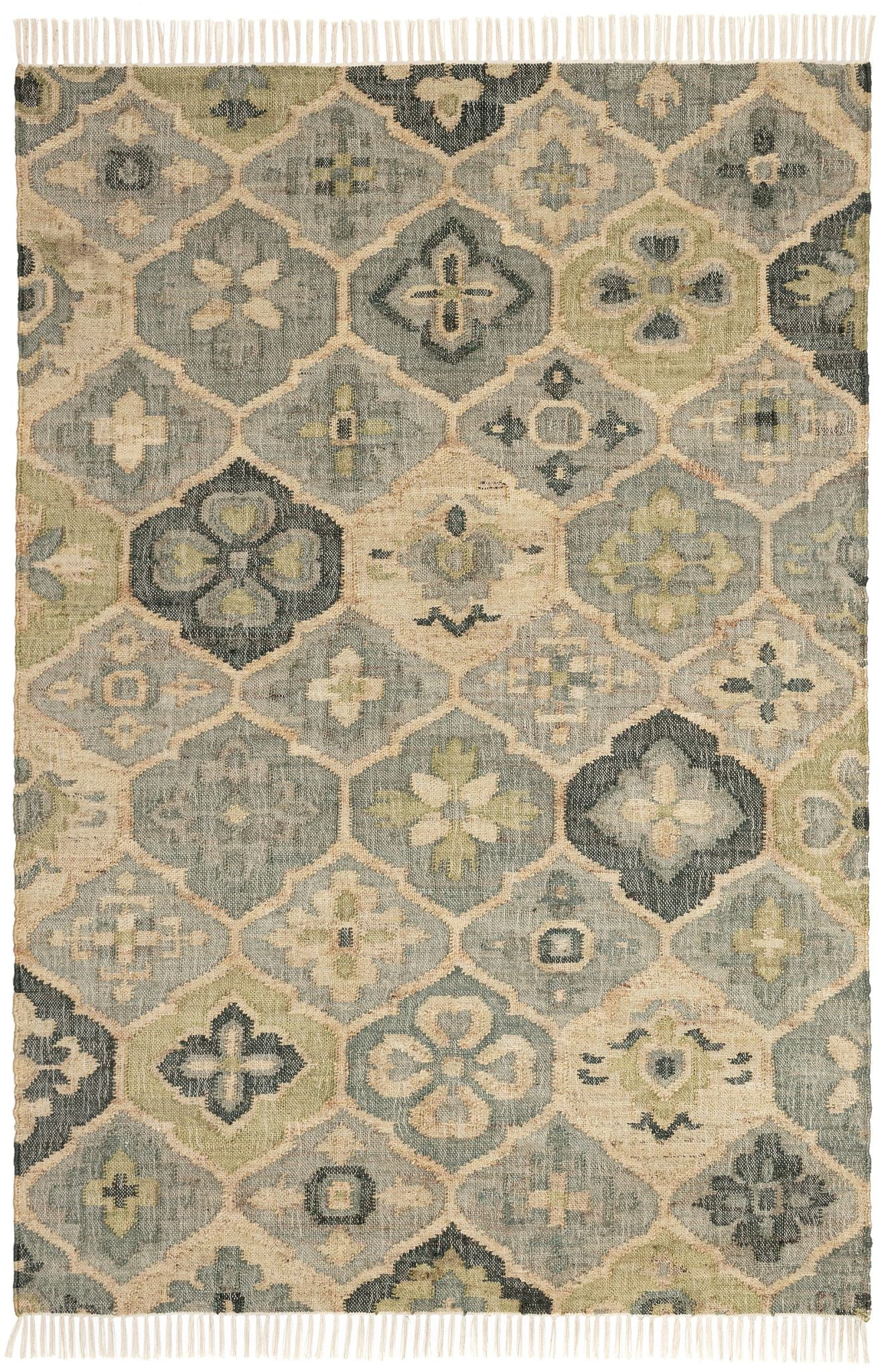 Pali Evergreen Handwoven Jute Rug - Image 1