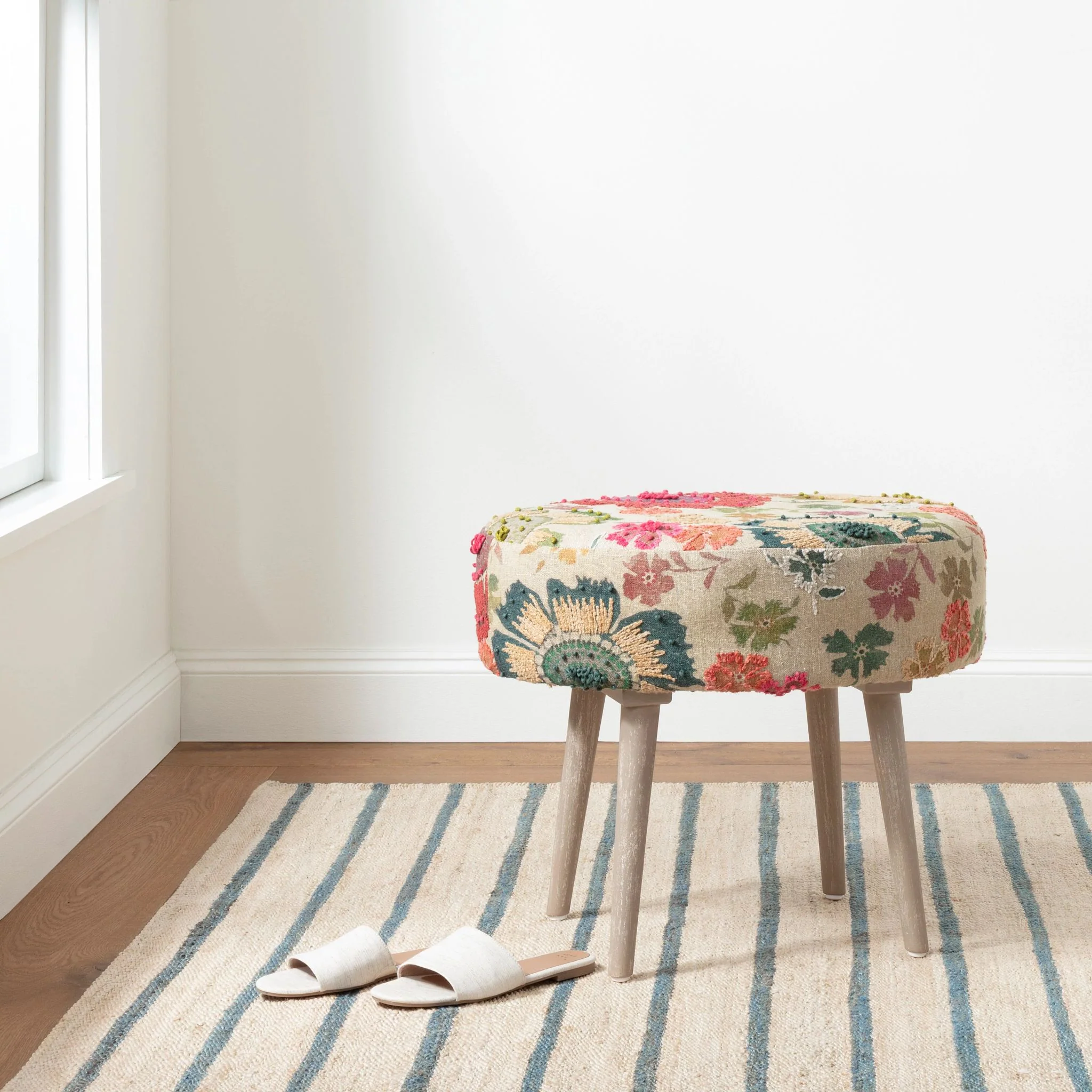 Moana Stripe Handwoven Jute Rug - Image 3
