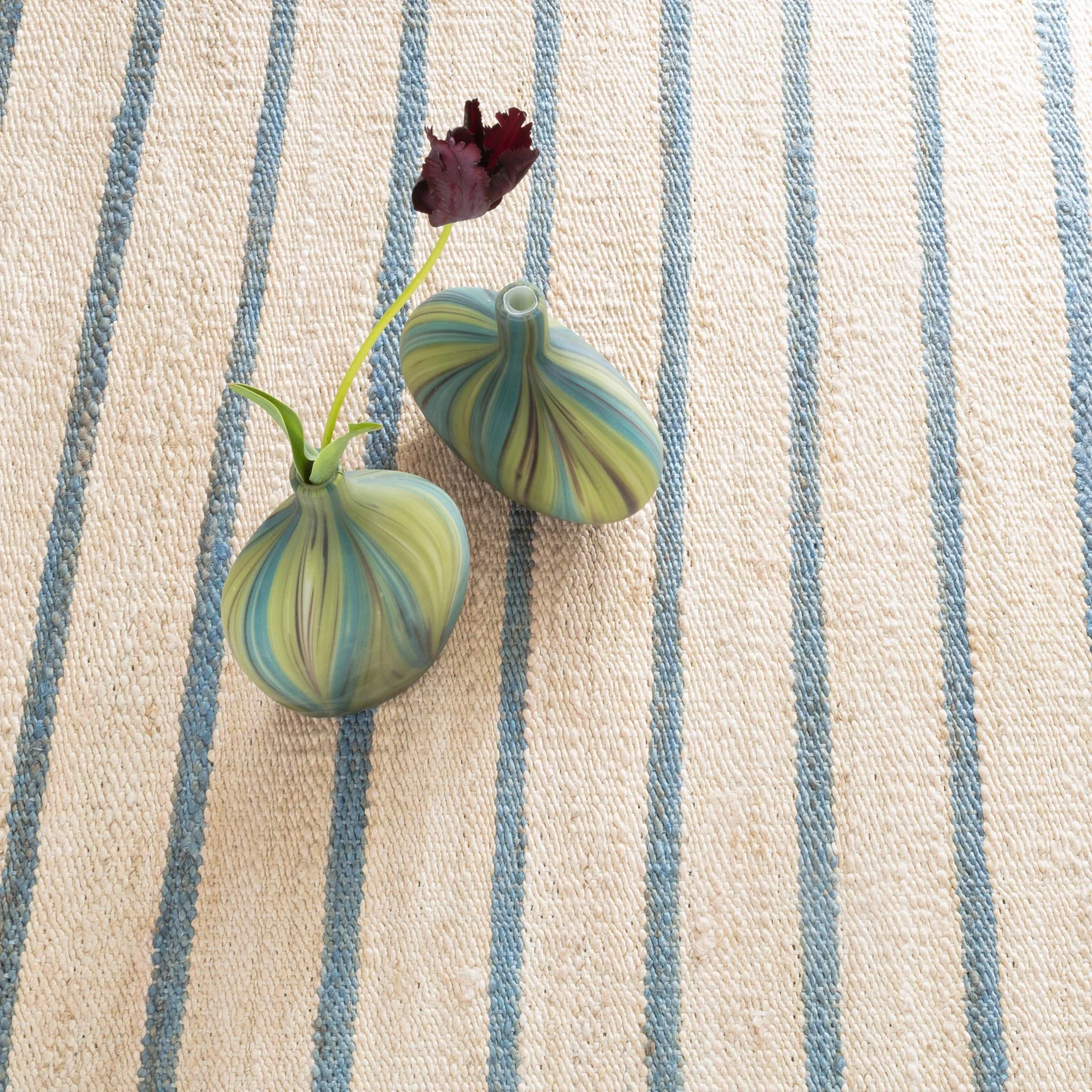 Moana Stripe Handwoven Jute Rug - Image 2