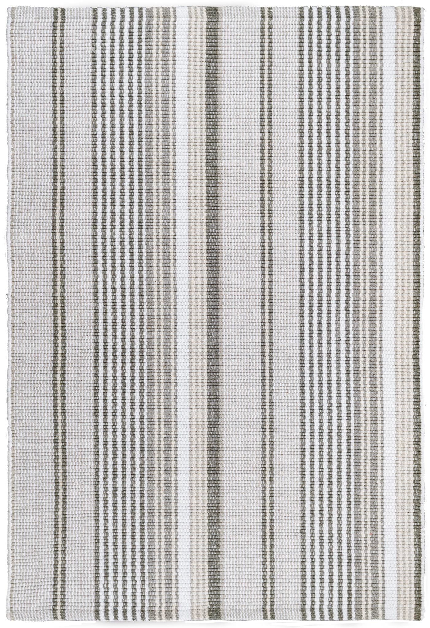 Gradation Ticking Handwoven Indoor/Outdoor Rug - Image 1