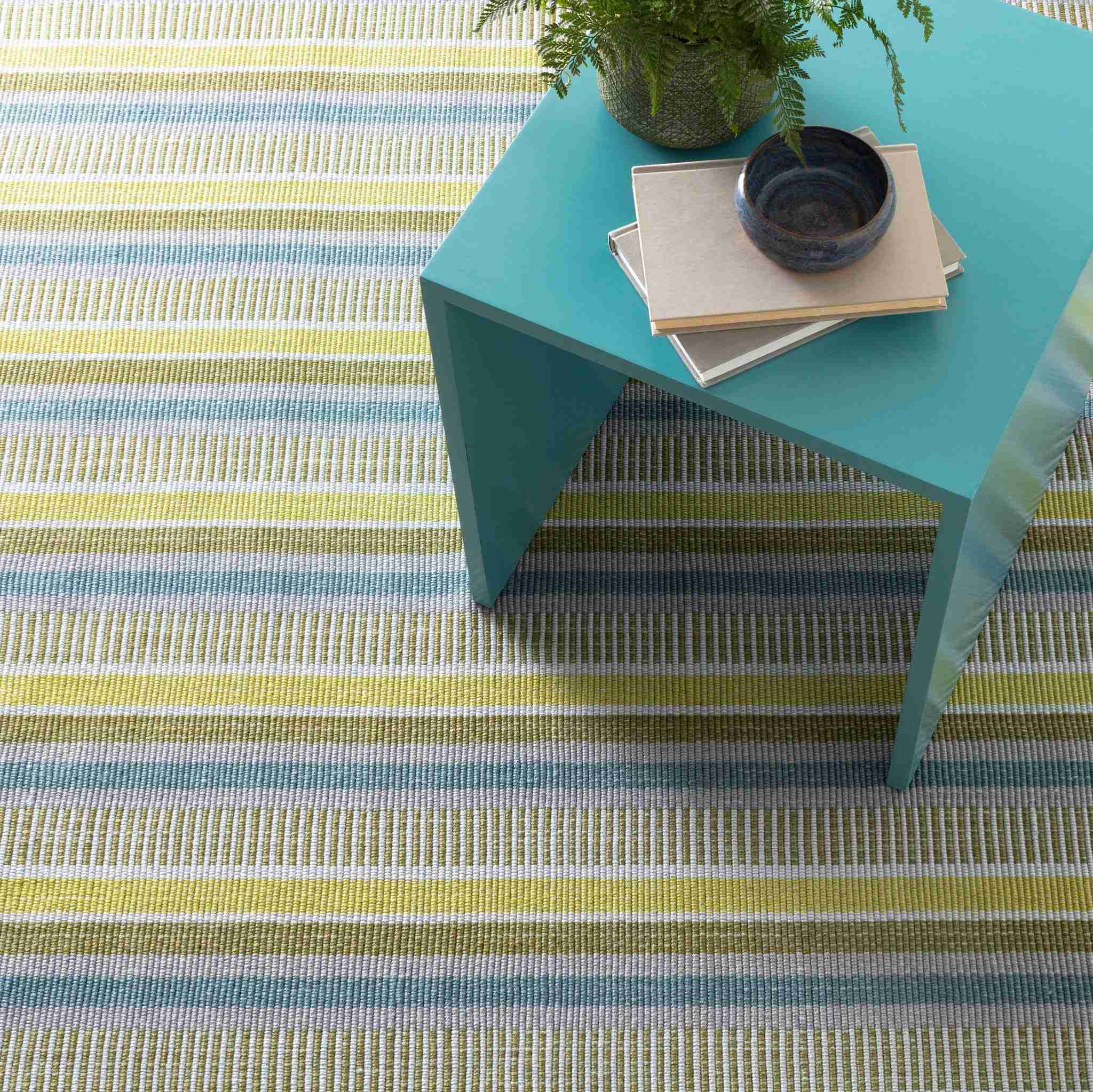 Always Greener Blue/Green Handwoven Indoor/Outdoor Rug - Image 2
