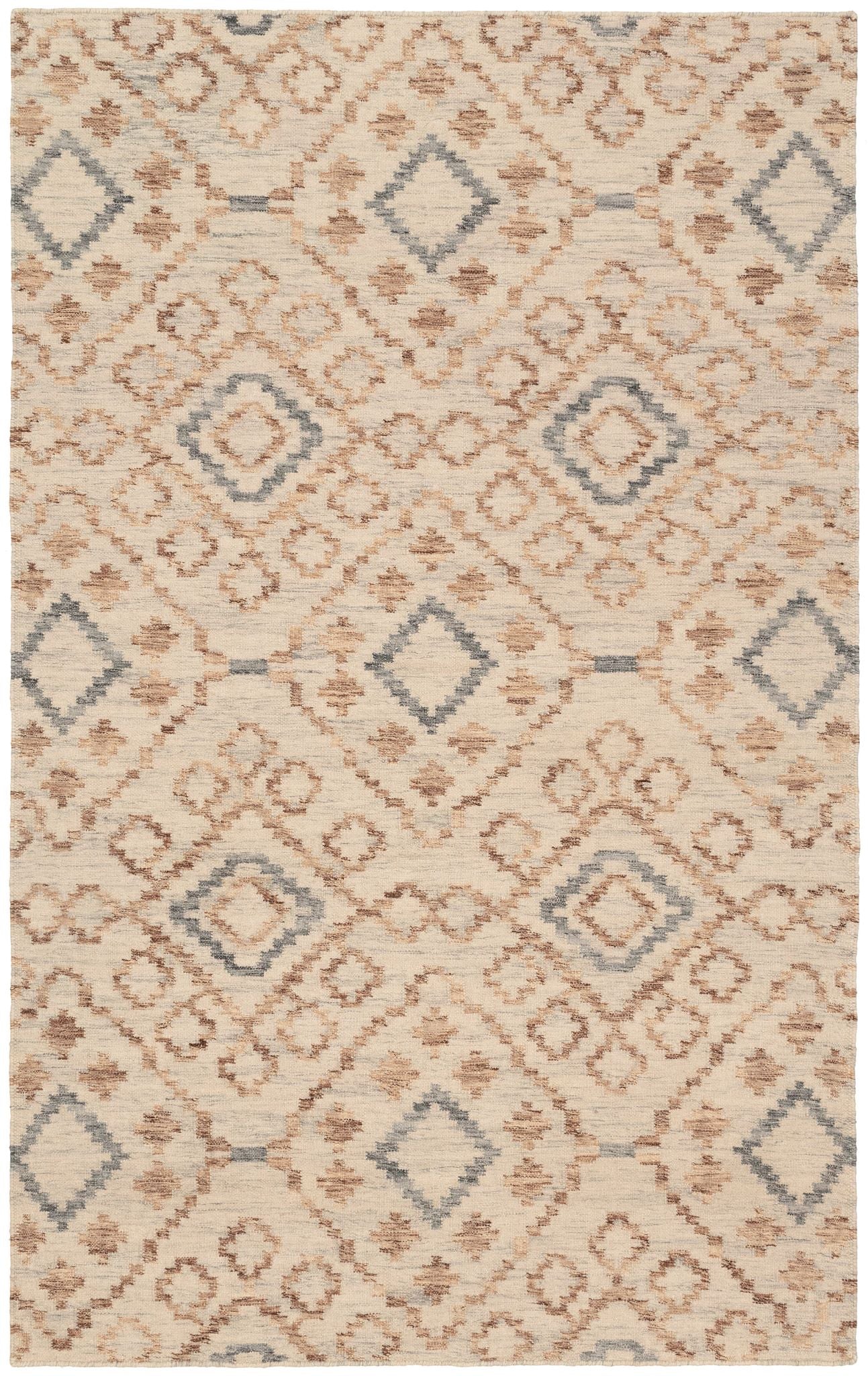 Jelly Roll Sky Handwoven Wool Rug - Image 1