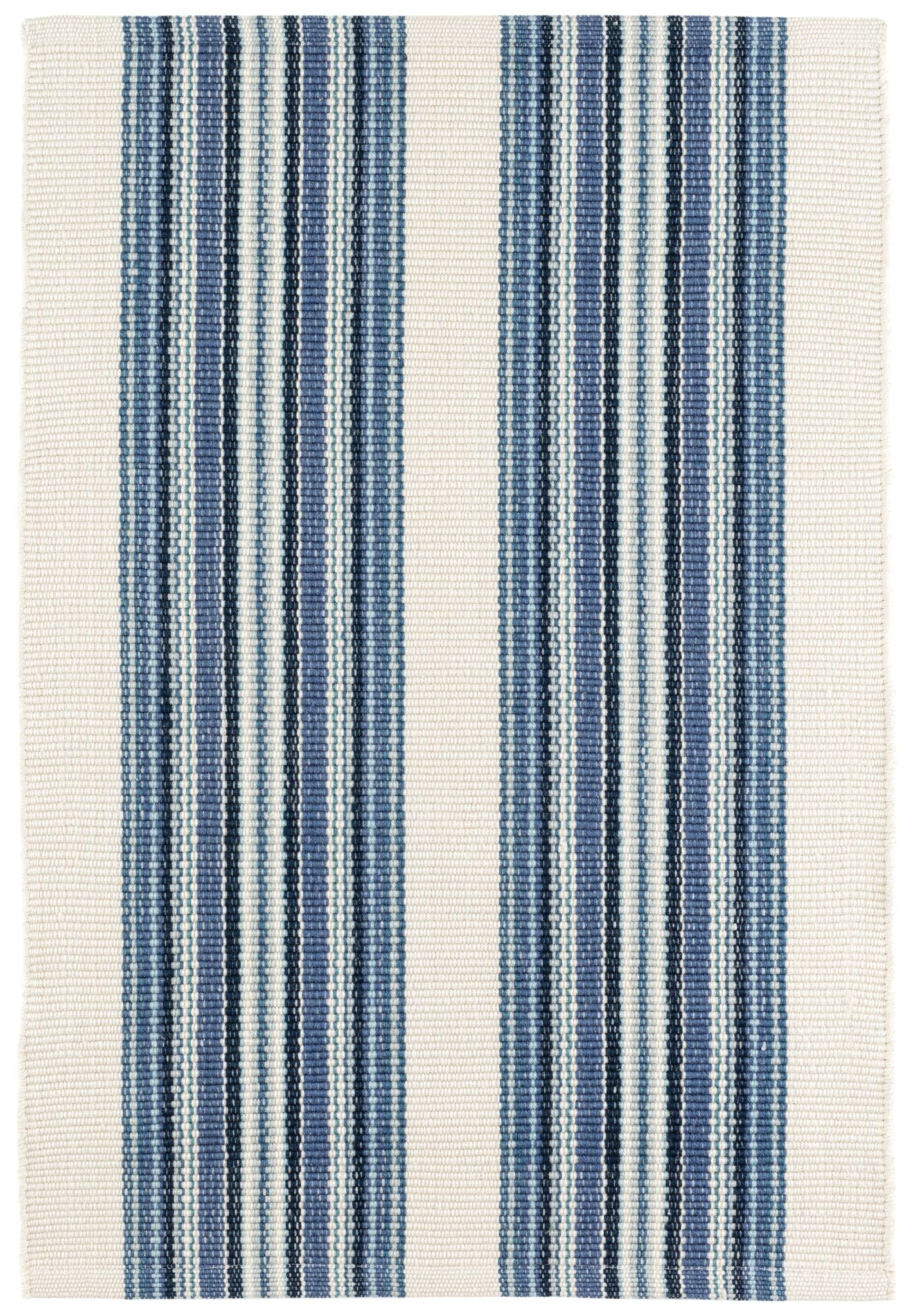Road Runner Blue Handwoven Indoor/Outdoor Rug - Image 1