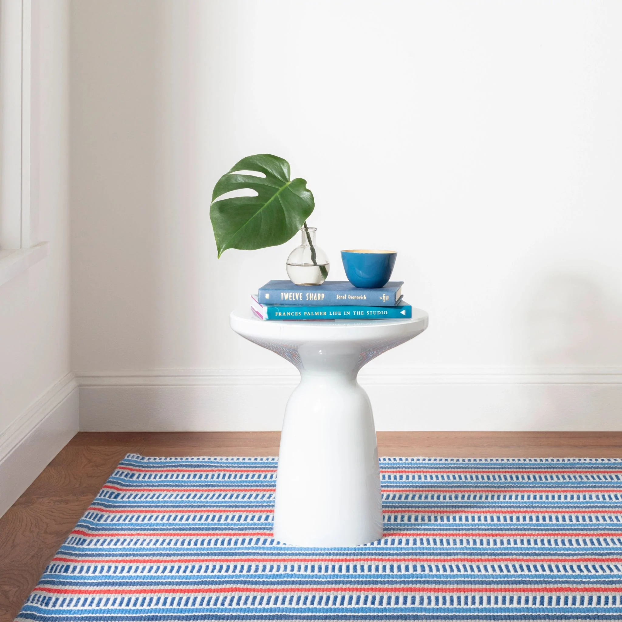 Always Greener Blue/Red Handwoven Indoor/Outdoor Rug - Image 3