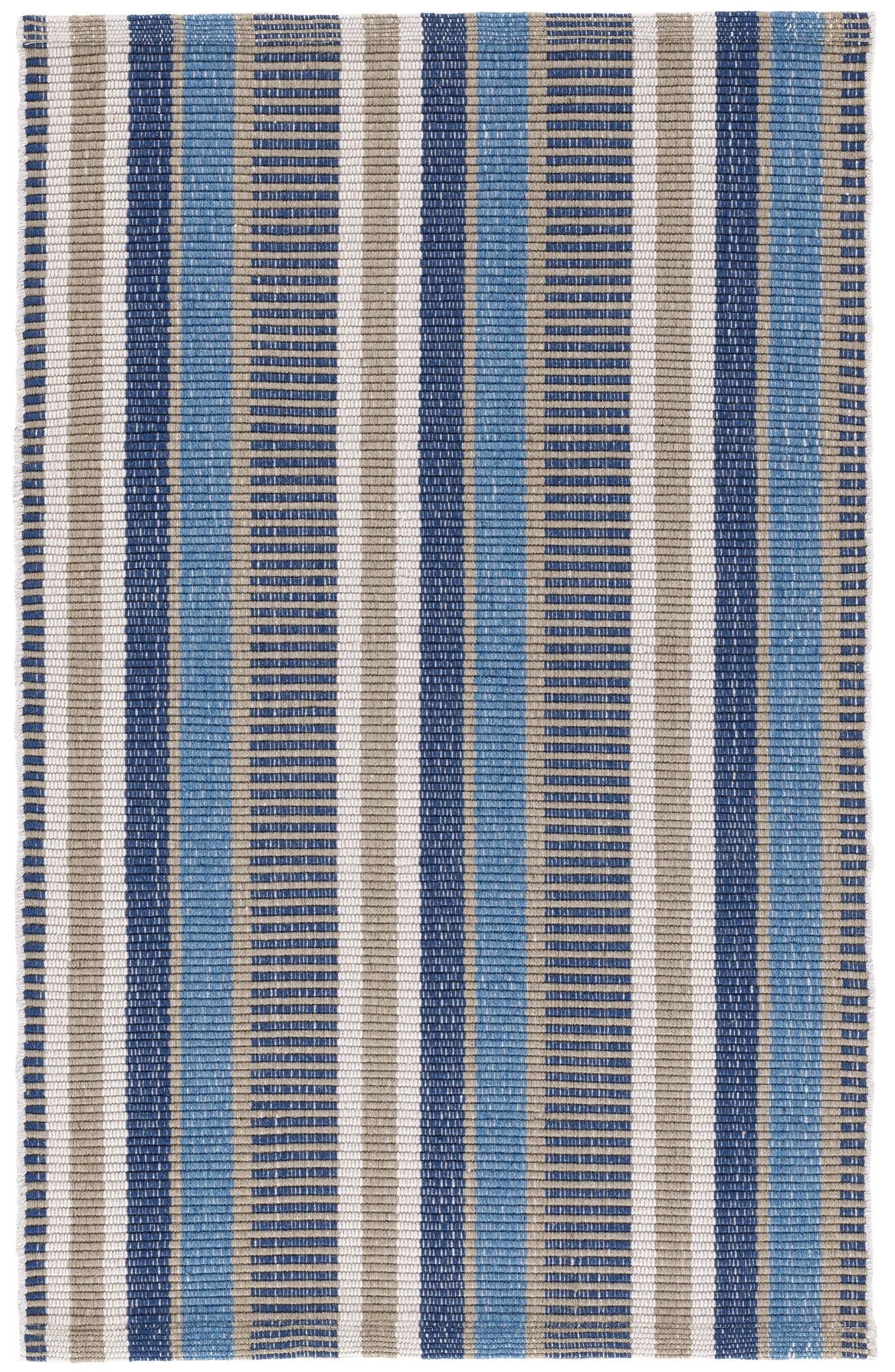 Always Greener Blue/Grey Handwoven Indoor/Outdoor Rug - Image 1