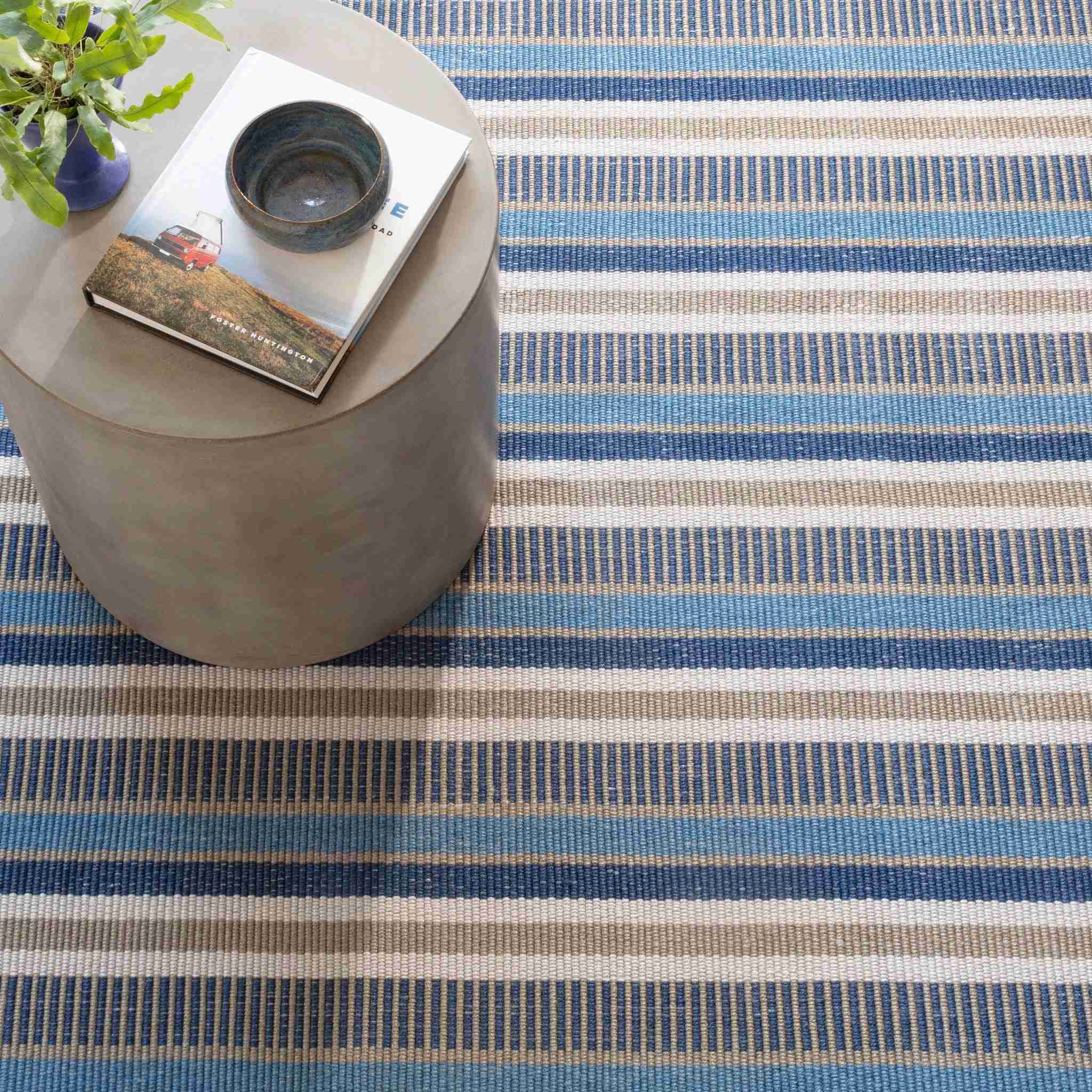 Always Greener Blue/Grey Handwoven Indoor/Outdoor Rug - Image 2