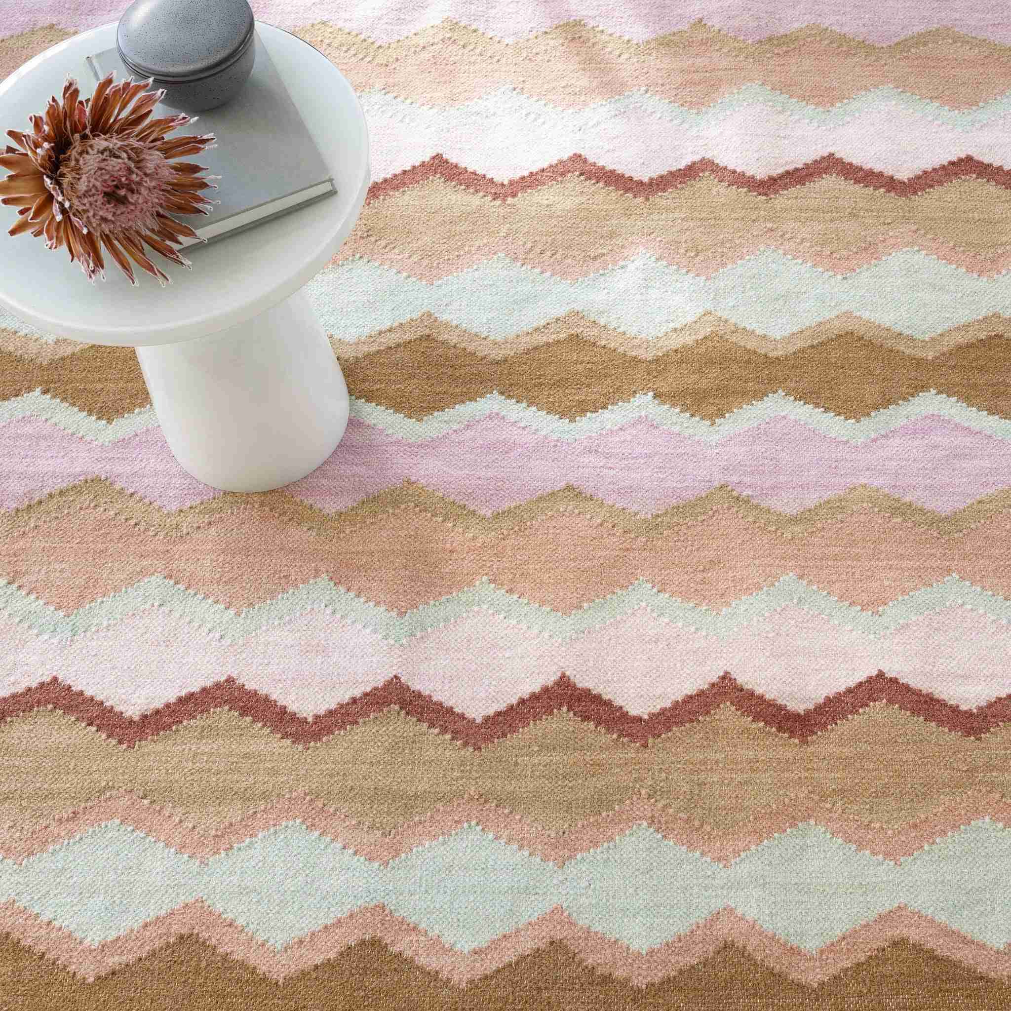 Safety Net Earth Handwoven Wool Rug - Image 2