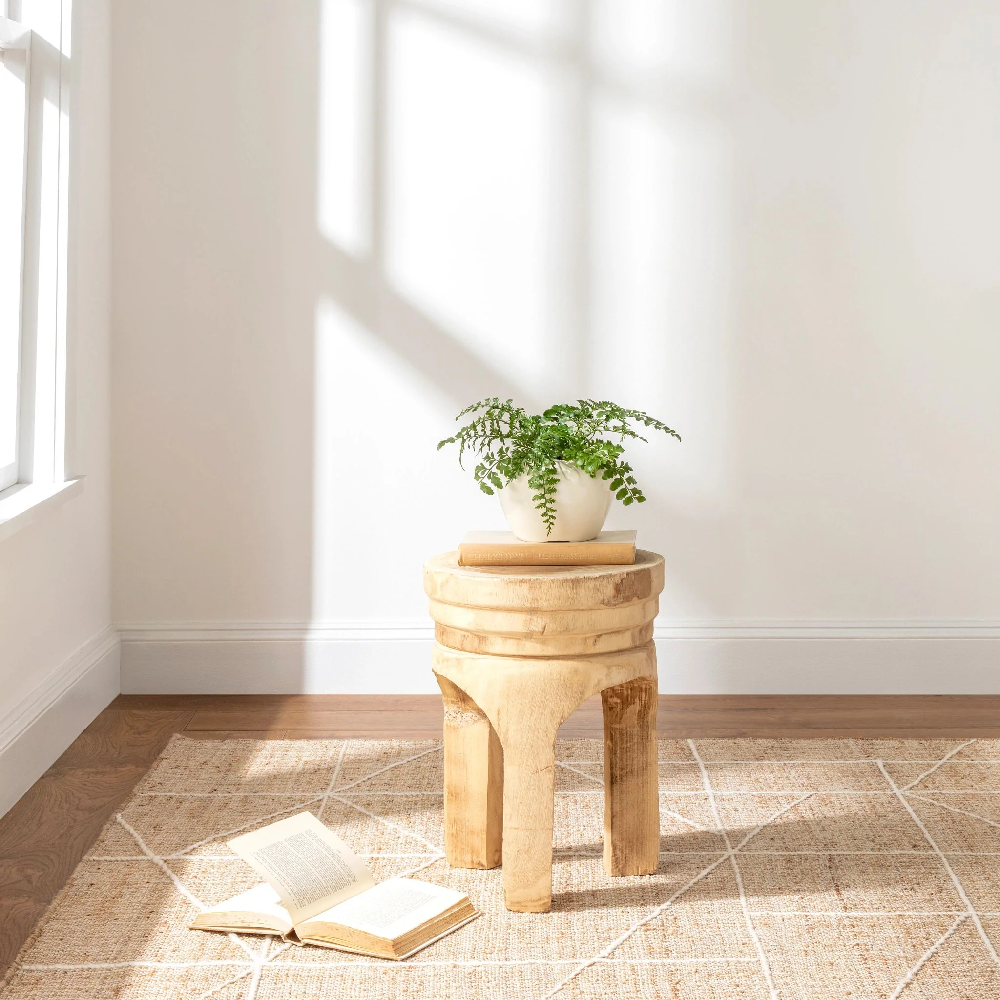 Judson Natural/Ivory Handwoven Jute Rug - Image 2