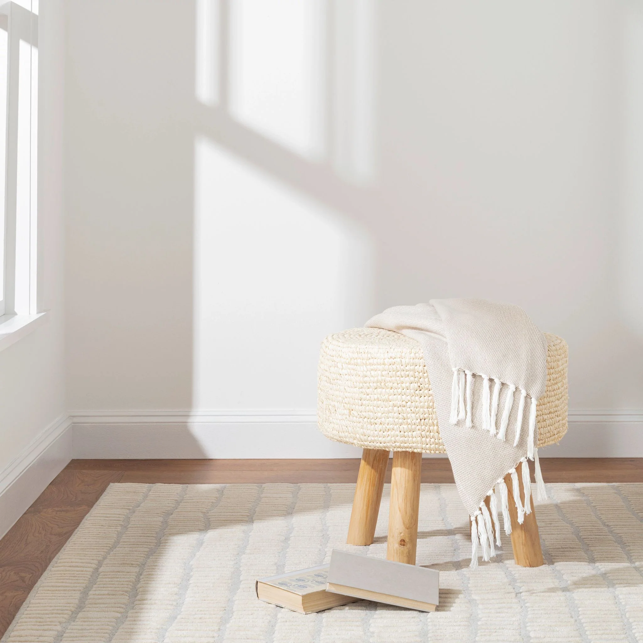 Roark Ivory Hand Tufted Wool Rug - Image 3