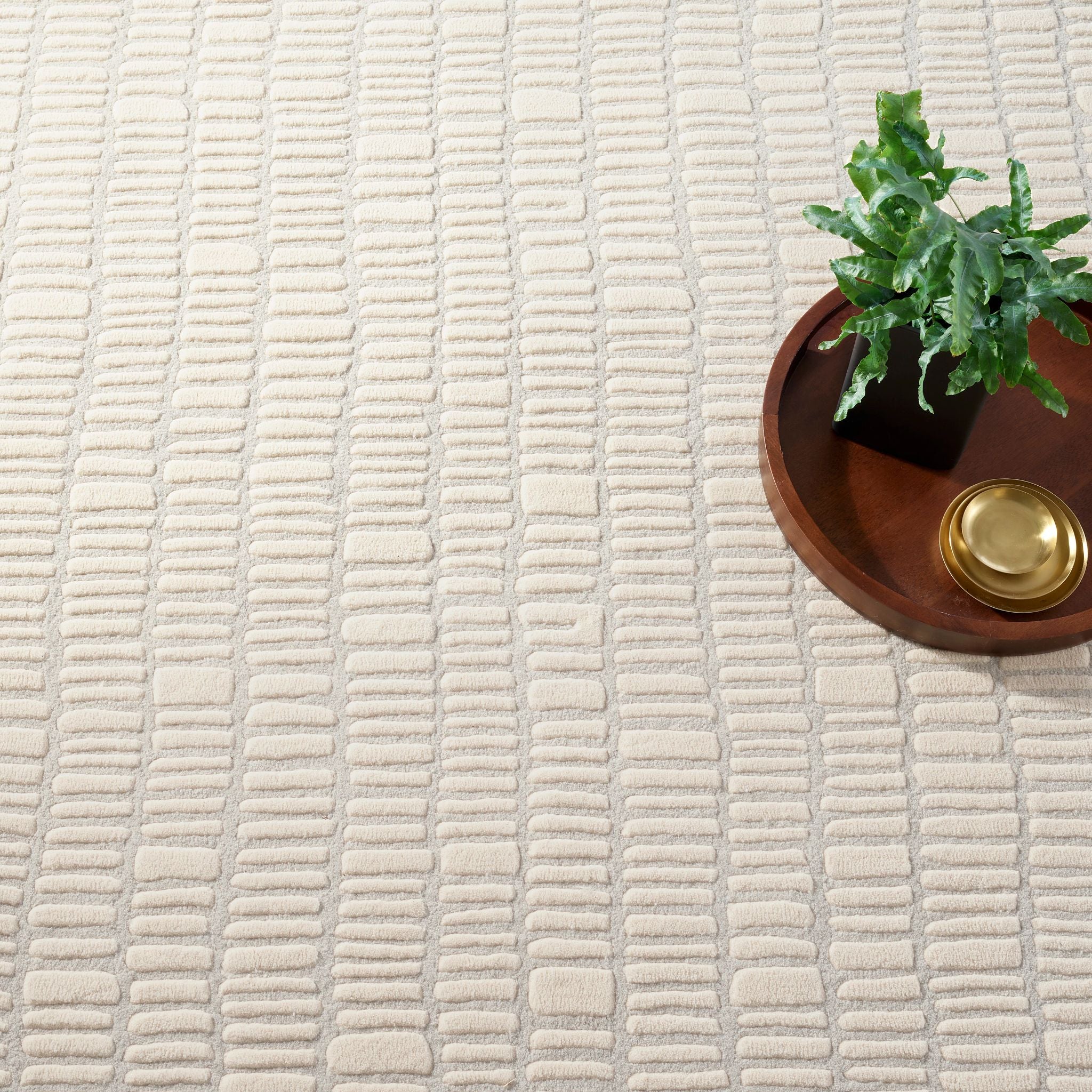 Roark Ivory Hand Tufted Wool Rug - Image 2