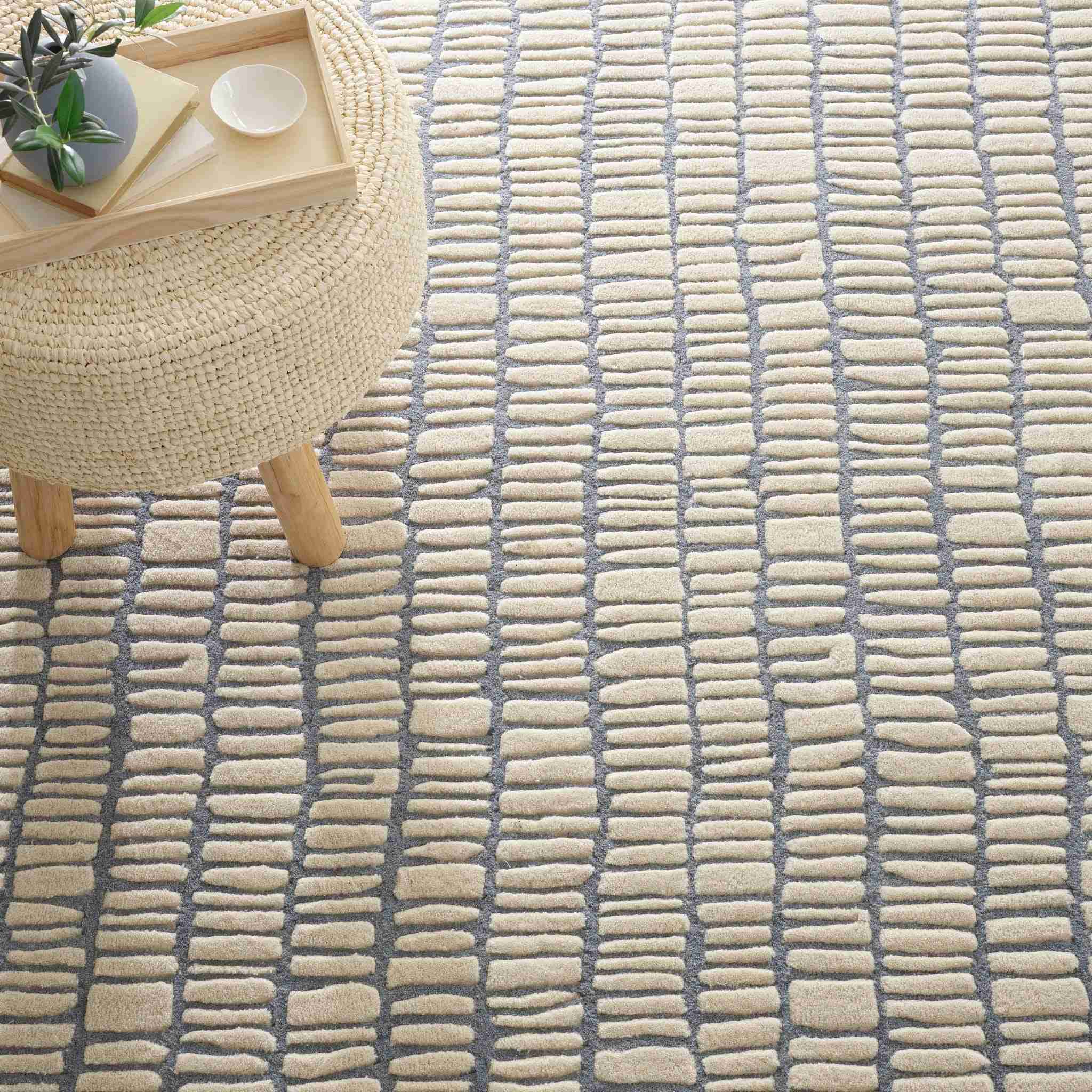Roark Pewter Blue Hand Tufted Wool Rug - Image 2