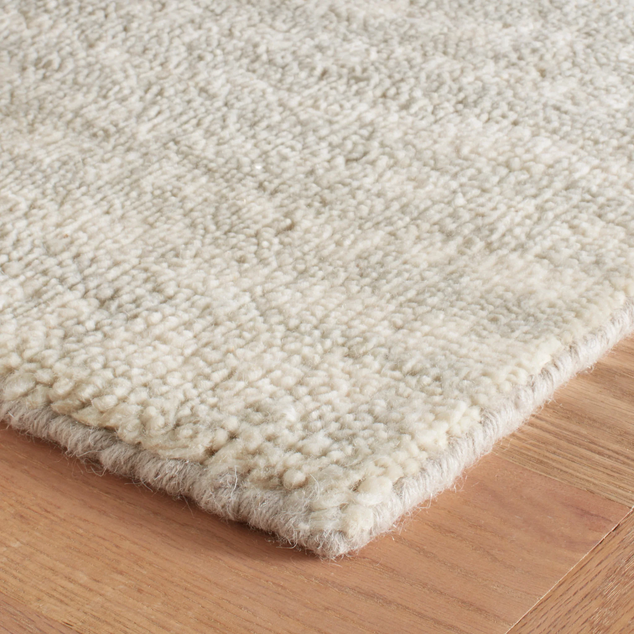 Shepherd Oatmeal Hand Knotted Wool Rug - Image 3