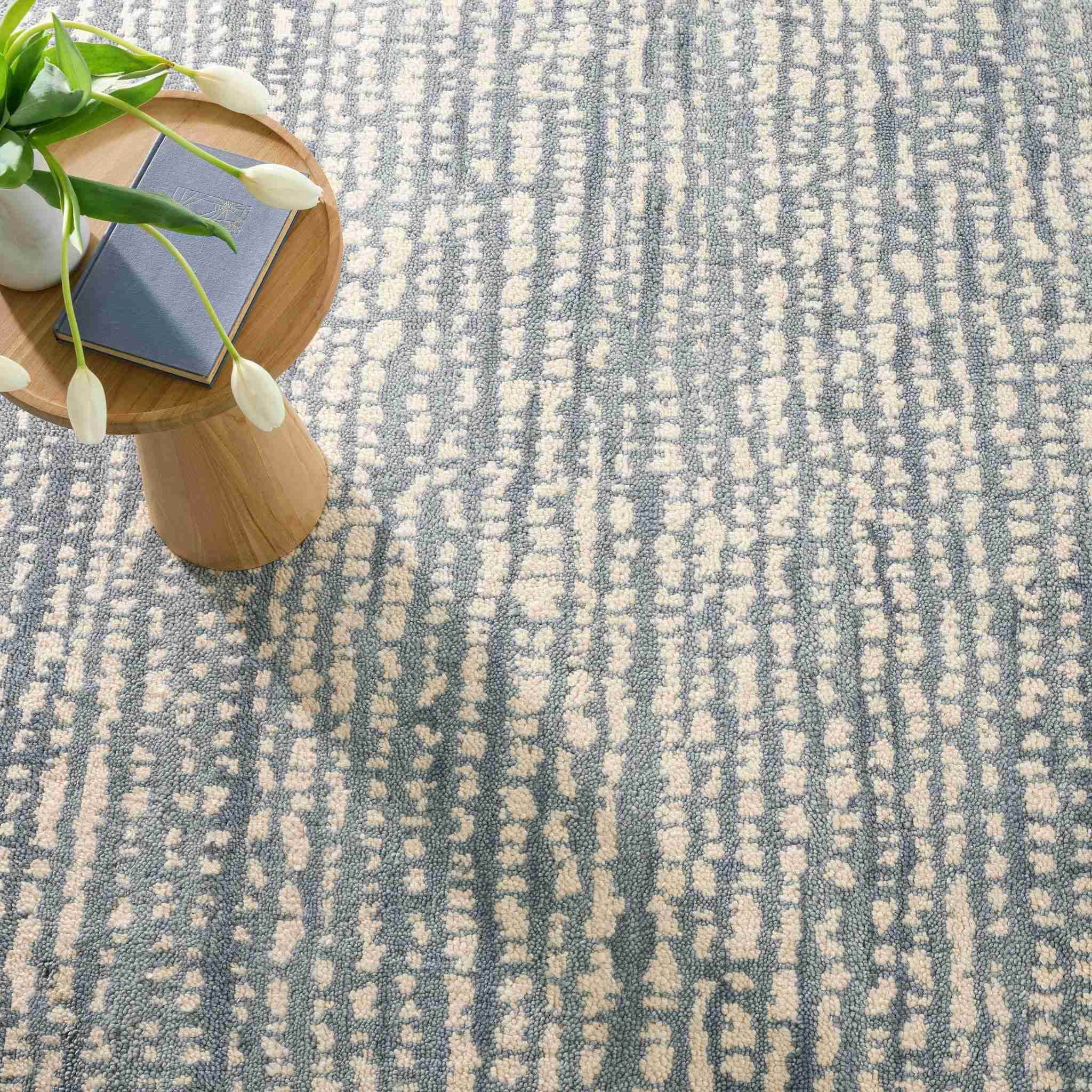 Shepherd Pewter Blue Hand Knotted Wool Rug - Image 2