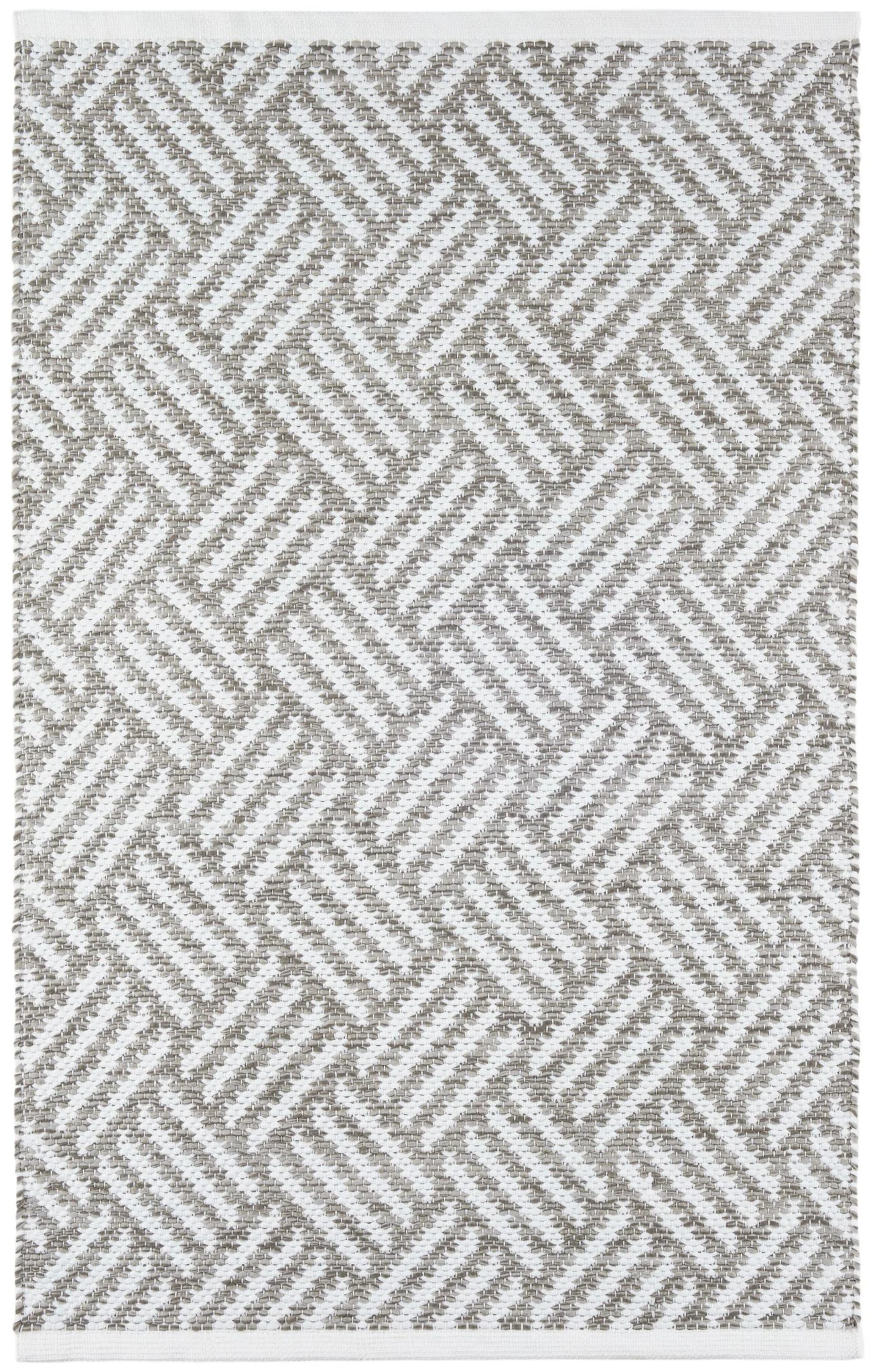 Crisscross Platinum Handwoven Indoor/Outdoor Rug - Image 1