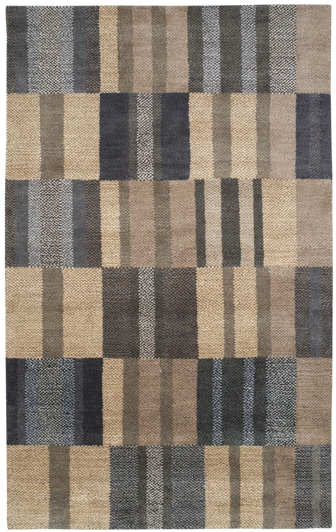Fairhaven Natural Hand Loom Knotted Wool Rug - Image 1