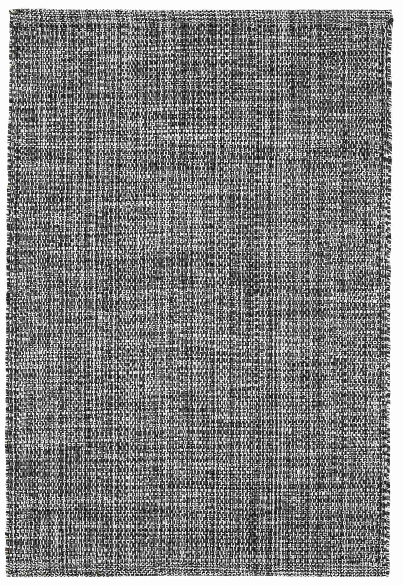 Fusion Black Handwoven Indoor/Outdoor Rug - Image 1