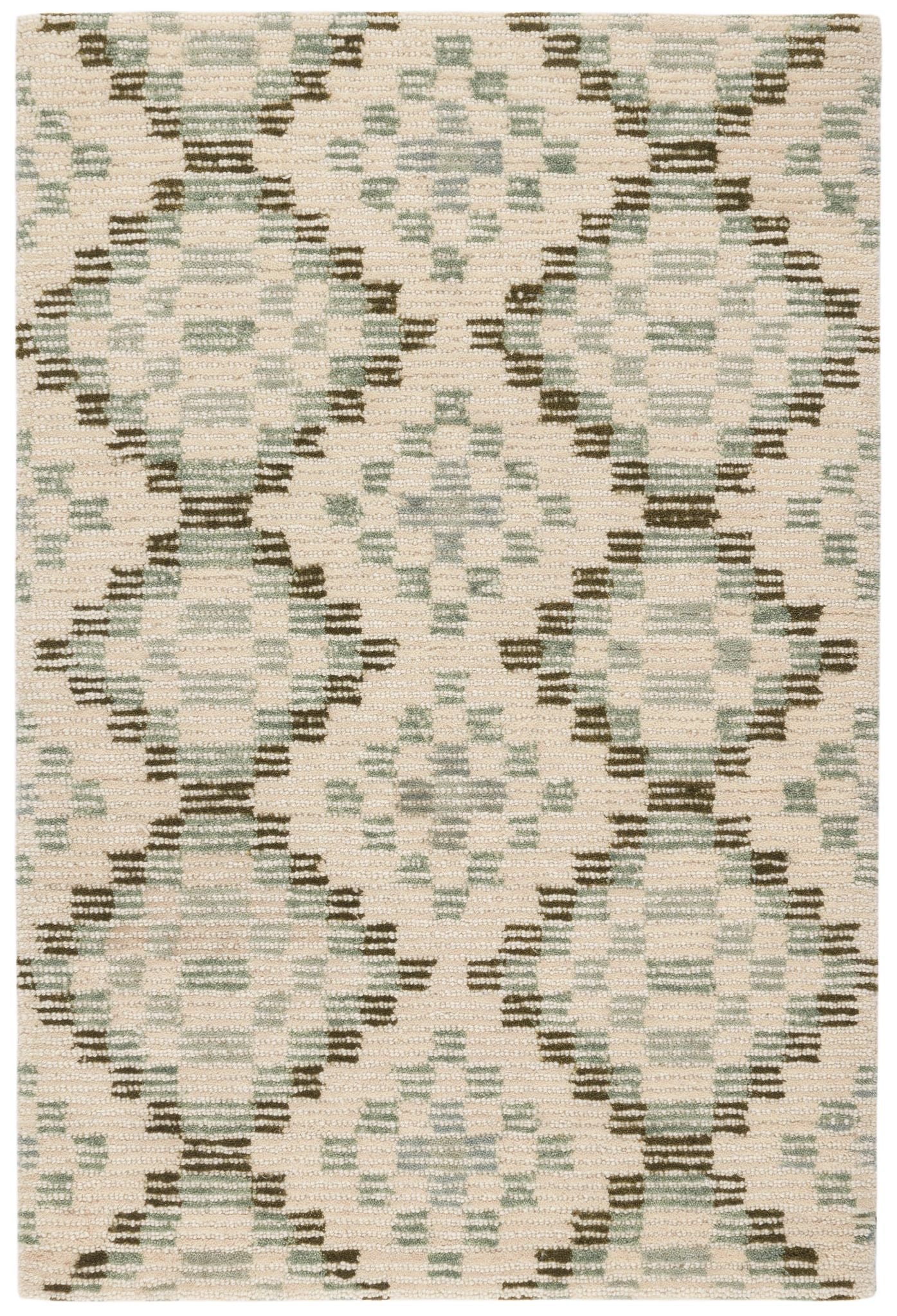 Diamond Cove Green Hand Tufted Wool Rug - Image 1