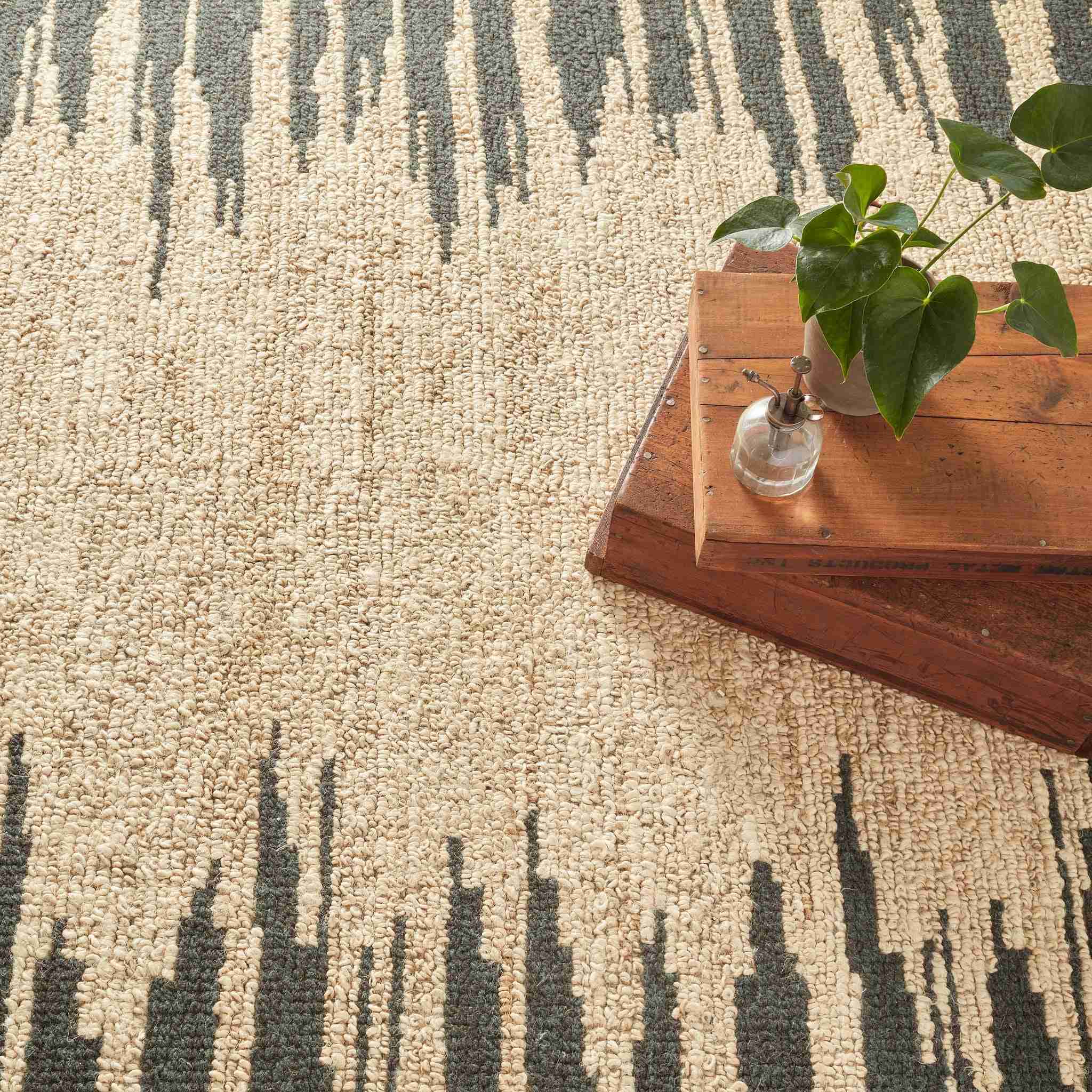 Moss Metal Handwoven Jute Rug - Image 2