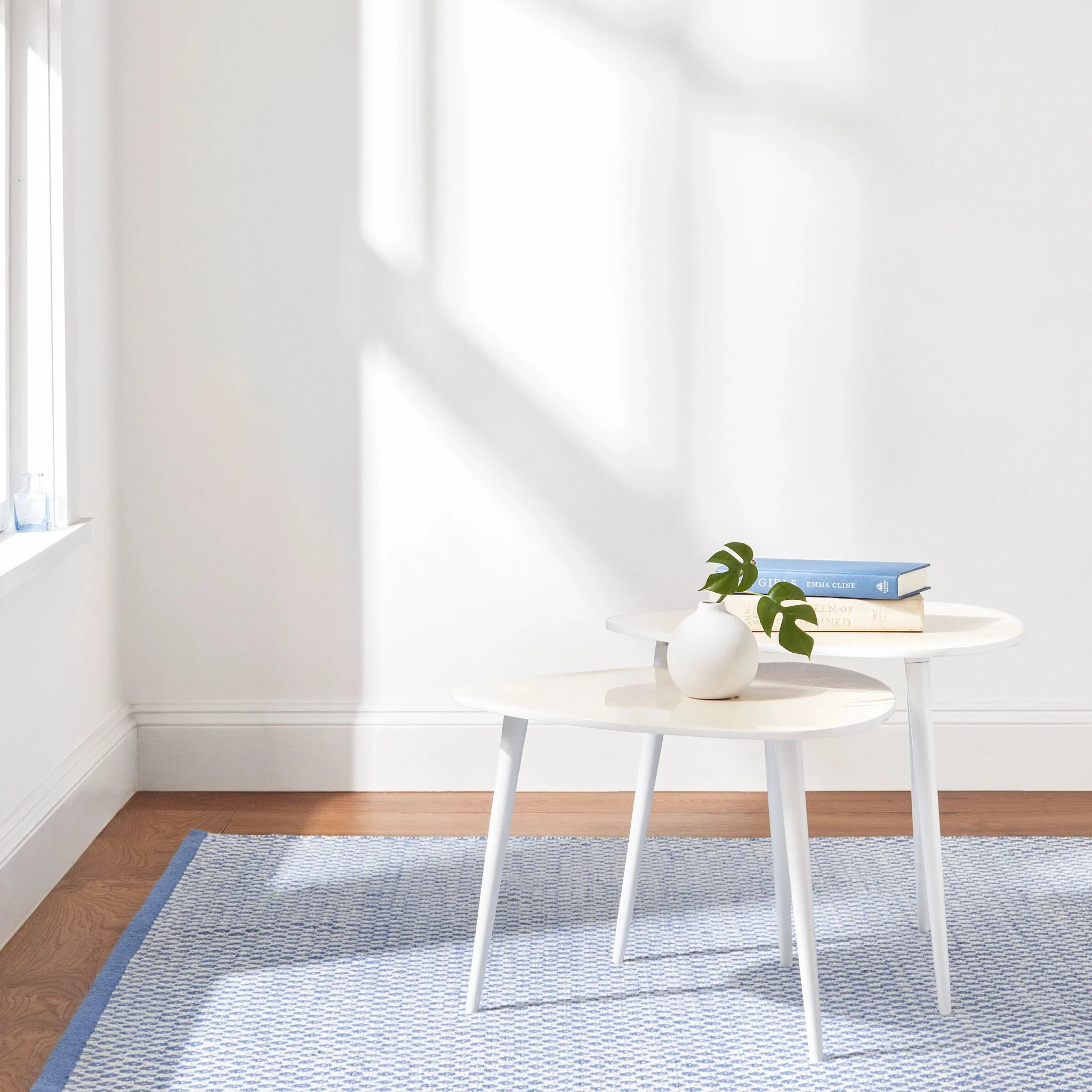 Mainsail French Blue Handwoven Indoor/Outdoor Rug - Image 3