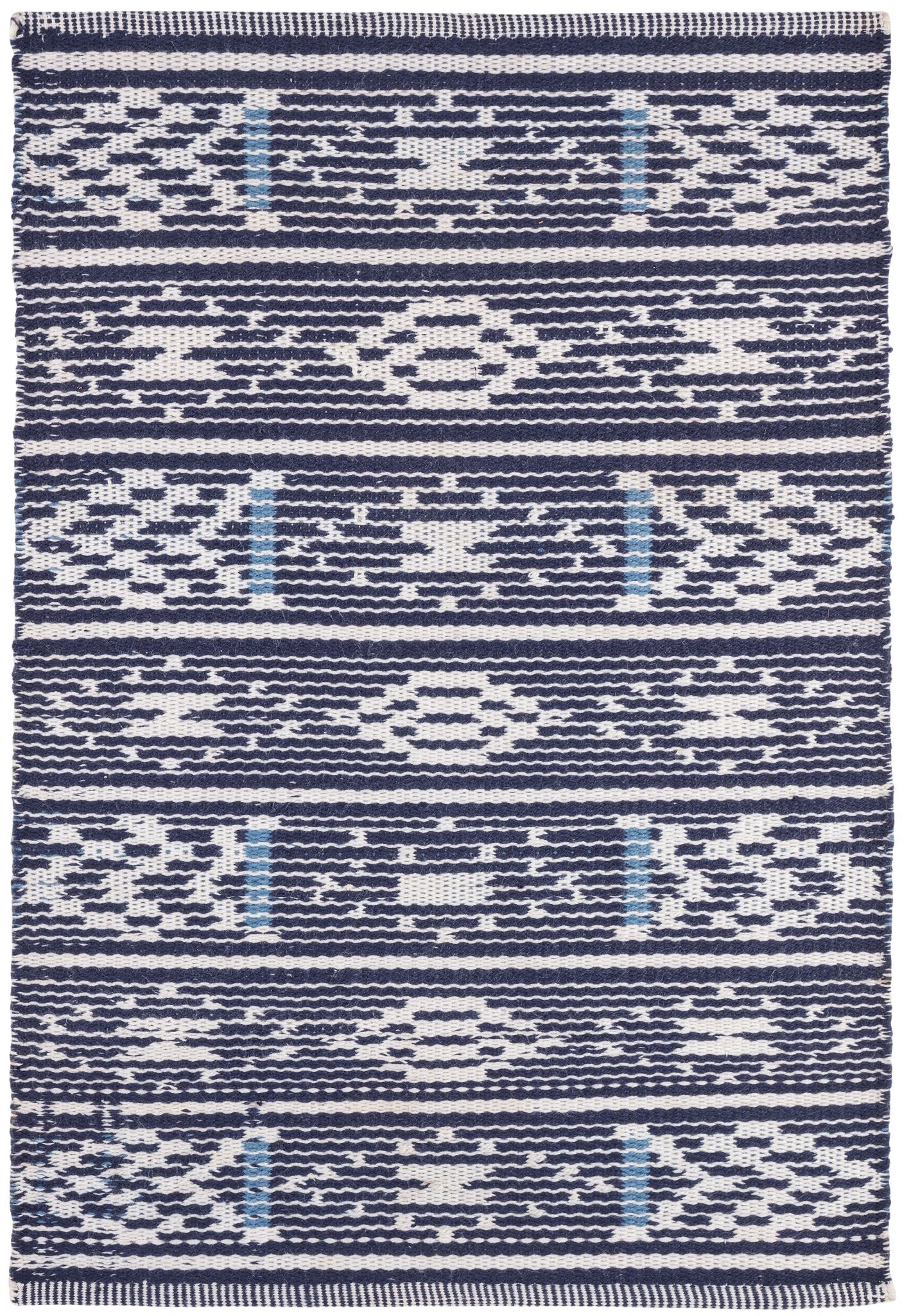 Dharma Blue Handwoven Indoor/Outdoor Rug - Image 1