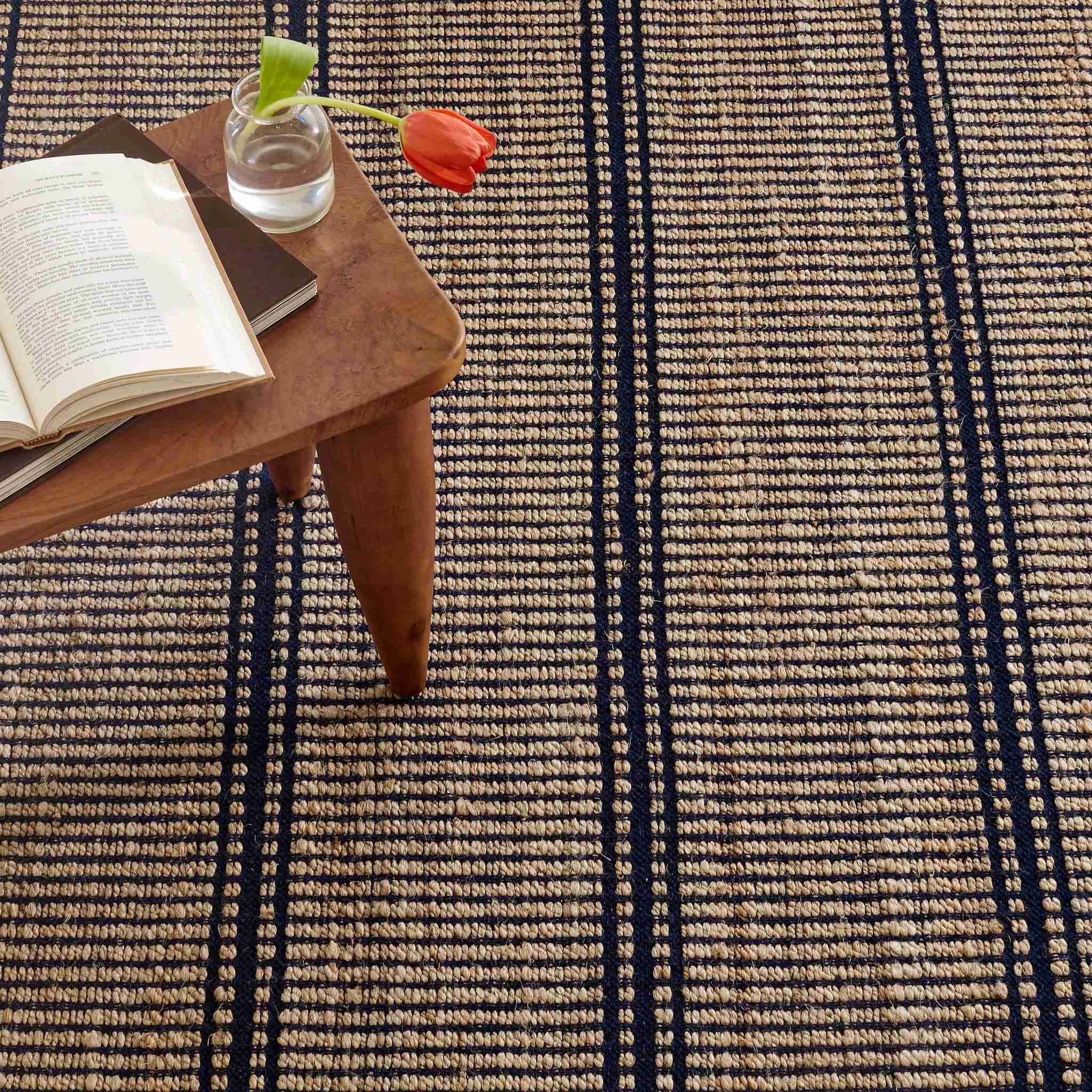 Arbor Navy Handwoven Jute Rug - Image 2