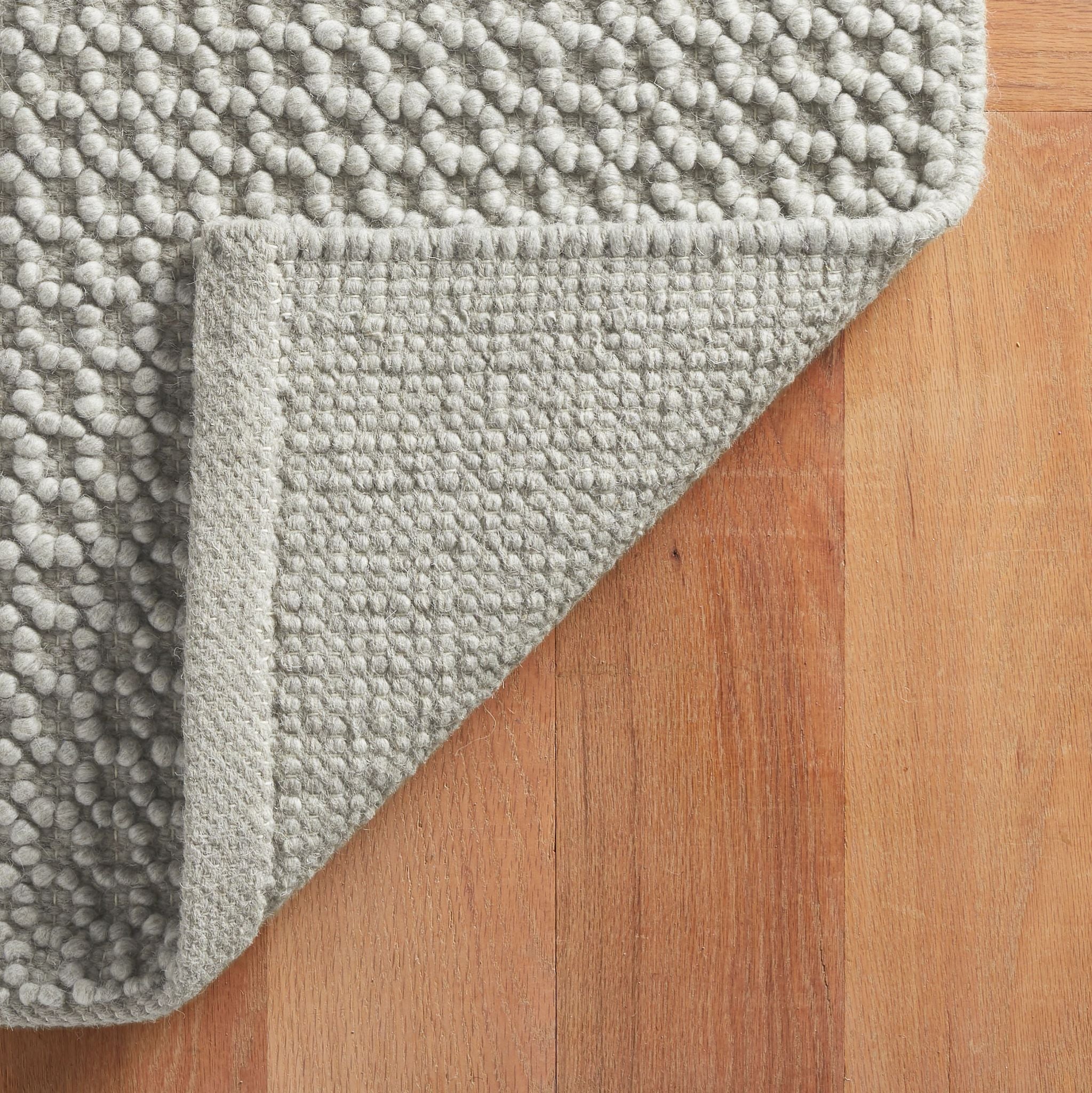 Hooper Grey Handwoven Wool Rug - Image 3