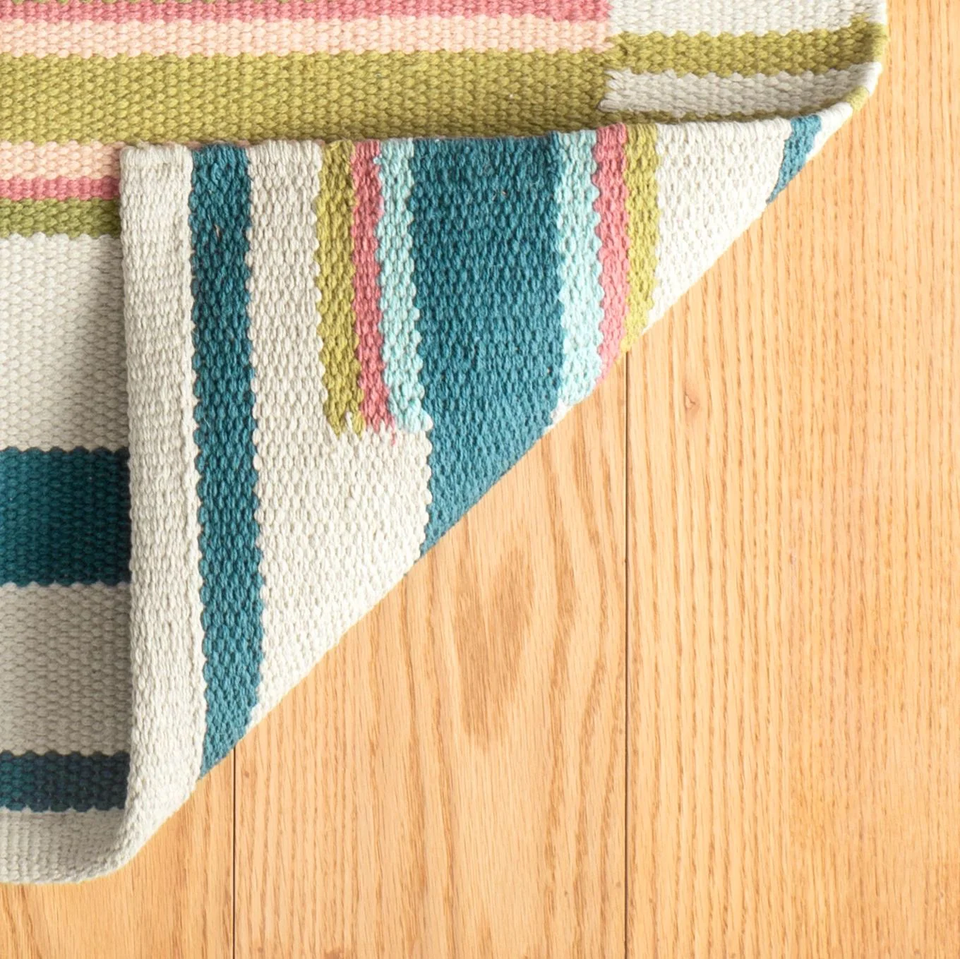 Everly Multi Handwoven Cotton Rug - Image 3