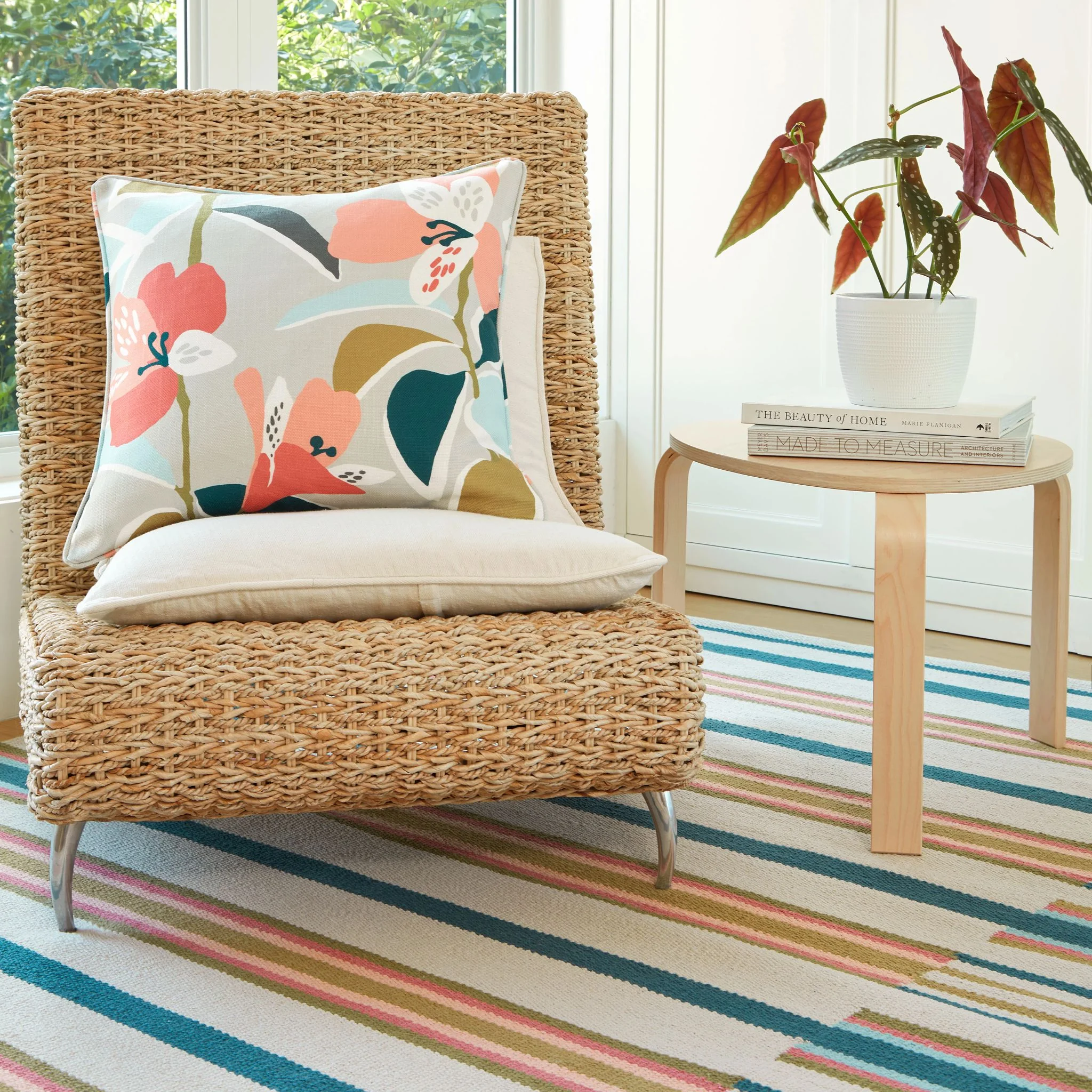 Everly Multi Handwoven Cotton Rug - Image 2