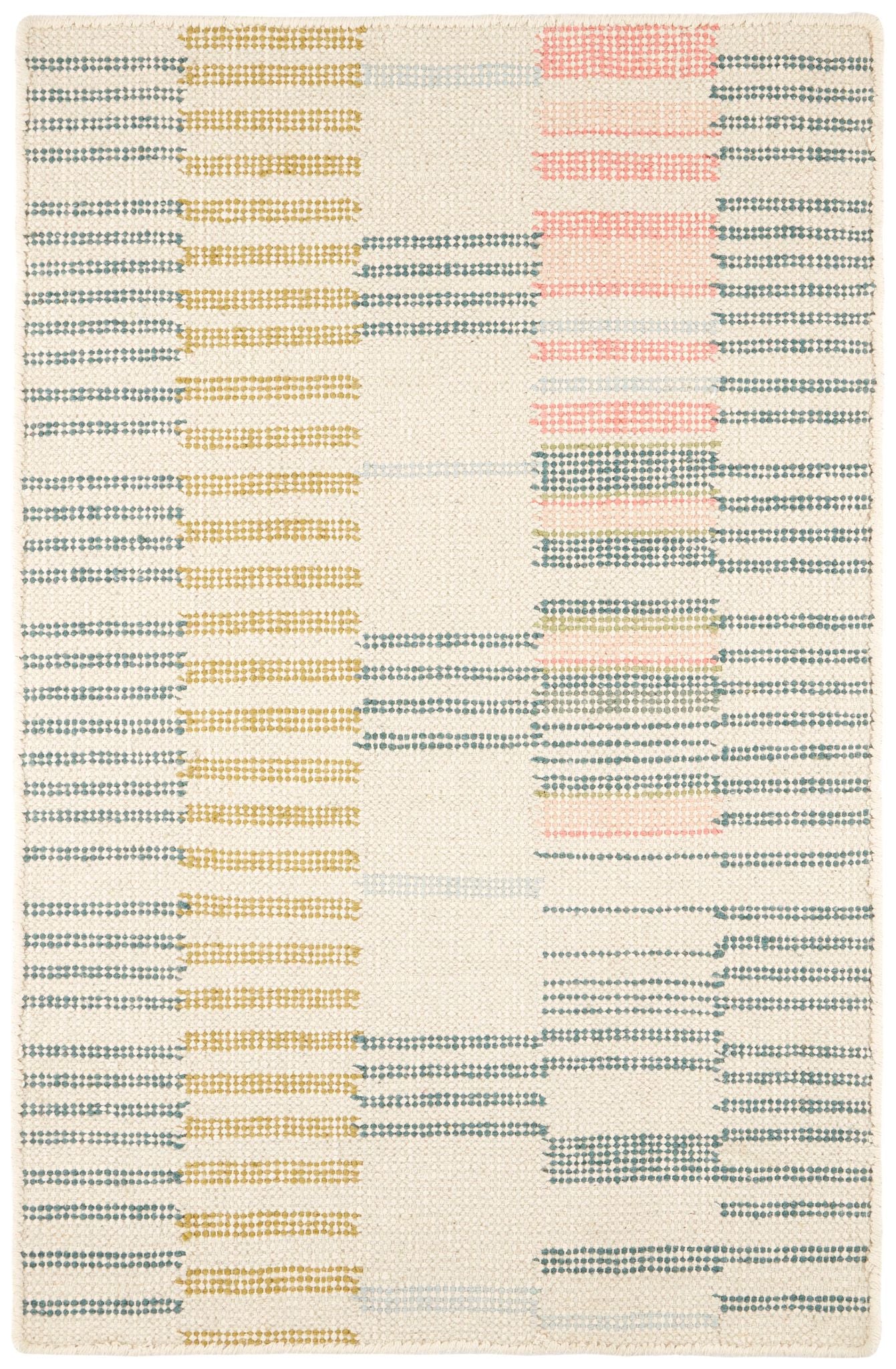 Gemma Juniper Hand Loom Knotted Cotton Rug - Image 1