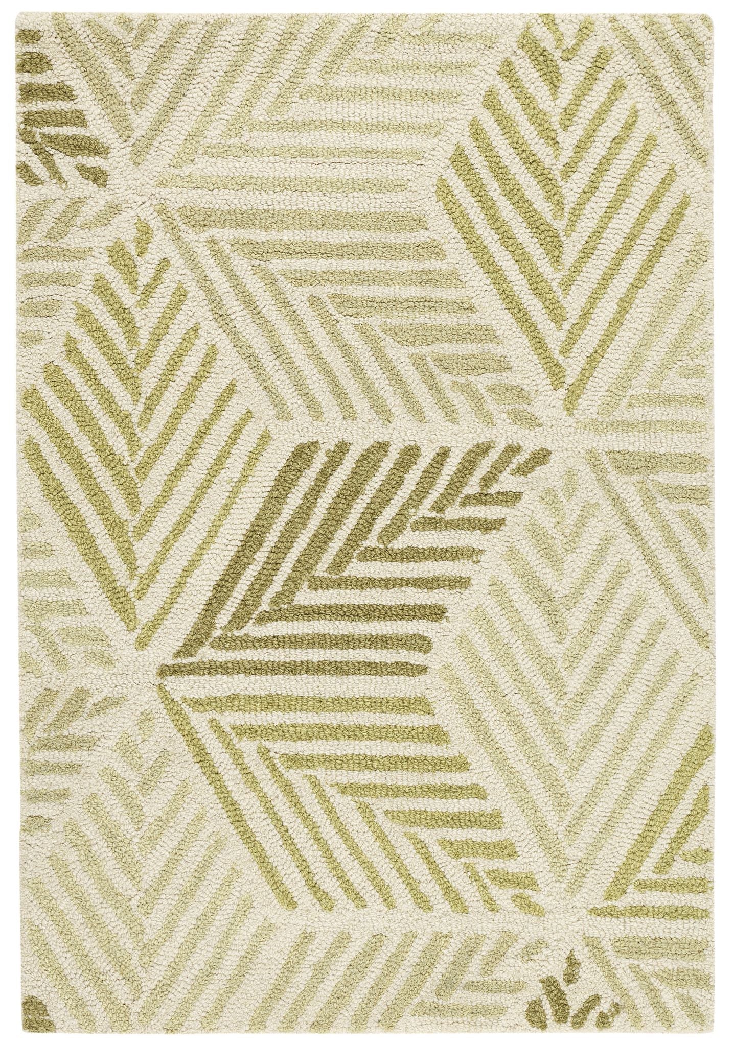 Karari Moss Hand Hooked Wool Rug - Image 1