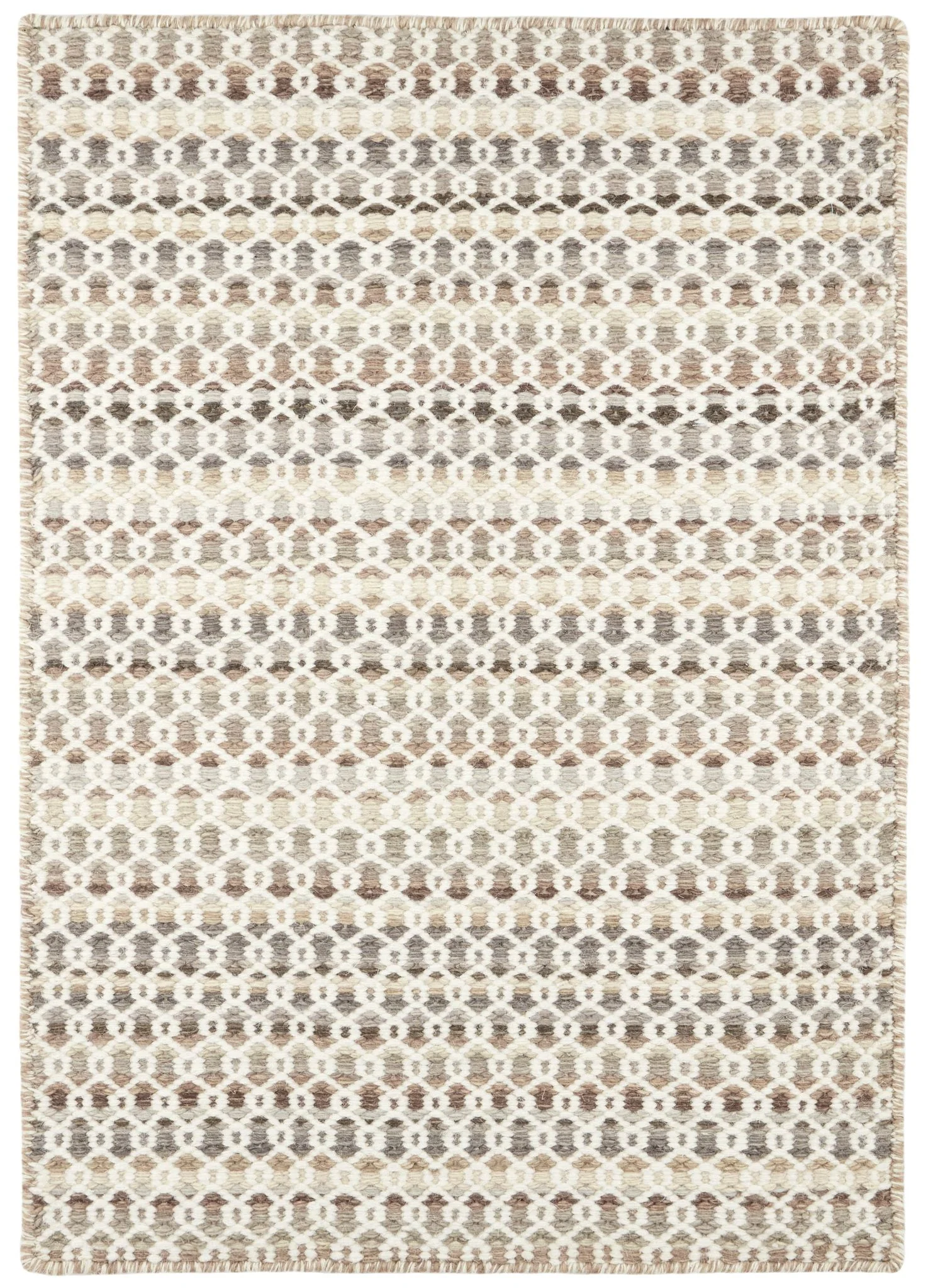 Poppy Natural Handwoven Wool Rug - Image 1