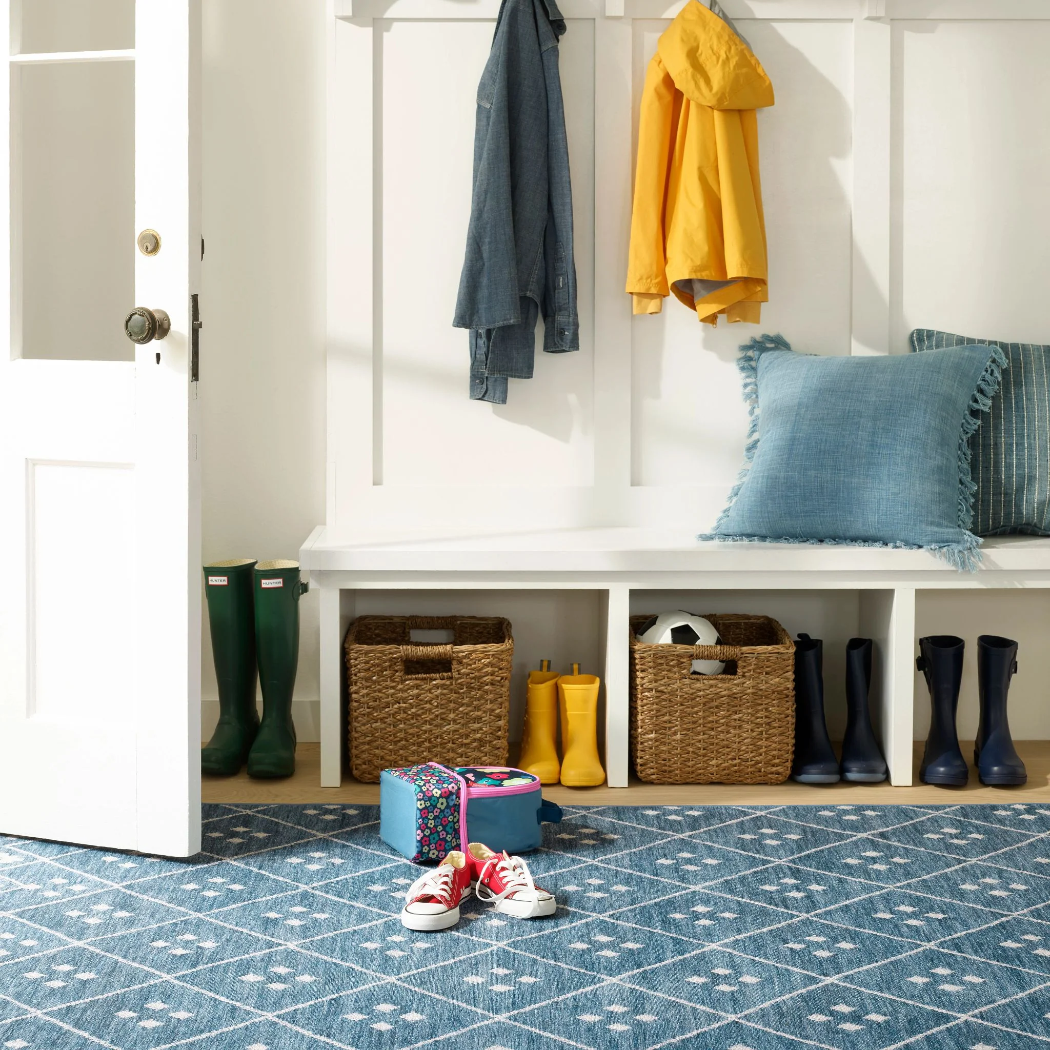 Kota Indigo Machine Washable Rug - Image 3